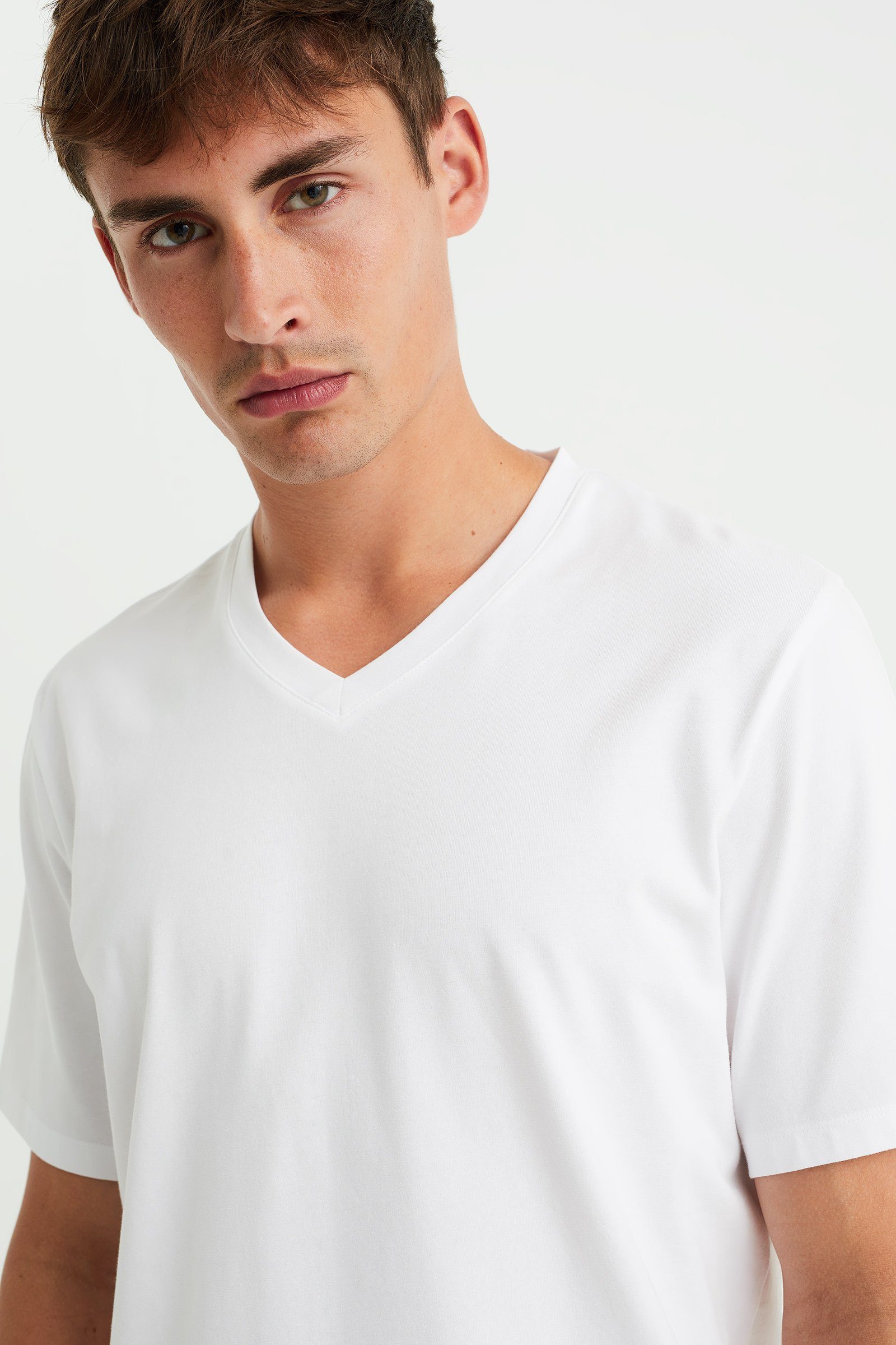 WE (1-tlg) T-Shirt Weiß Fashion