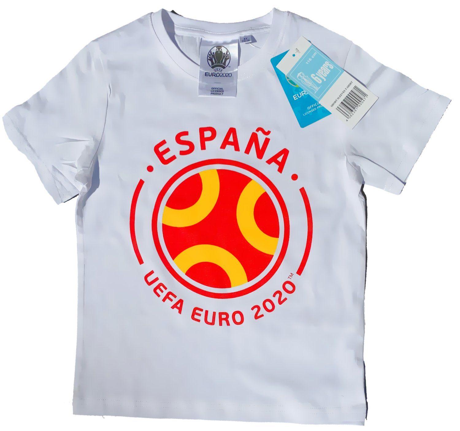 EURO 2020 EM 2021 Spanien TRIKOT T-Shirt FUSSBALL UEFA OFFICIAL 116 128 140 152 