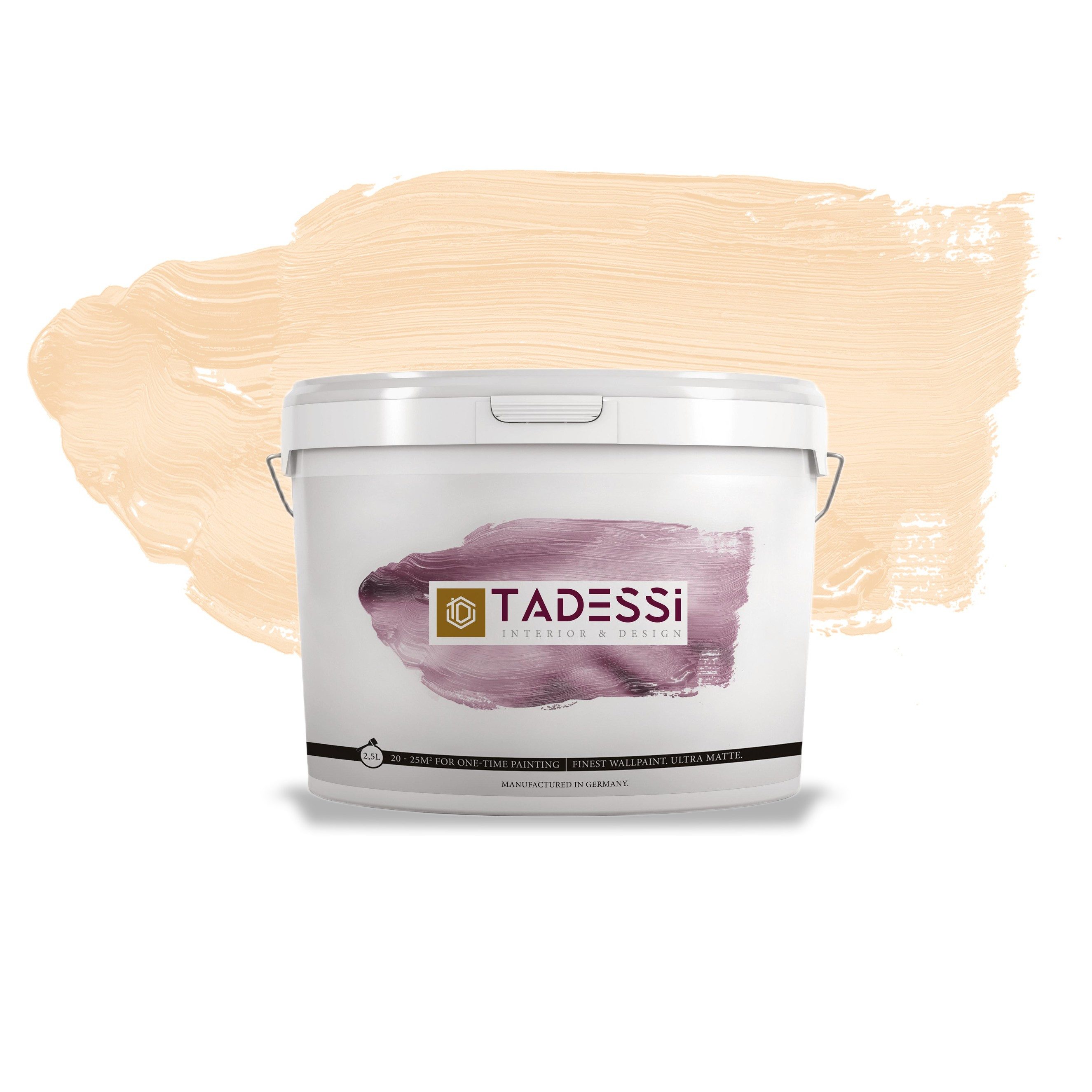 Tadessi Wandfarbe TADESSI Color Vista - Wandfarbe Pastell Beige - Haferbeige - Hochwerti