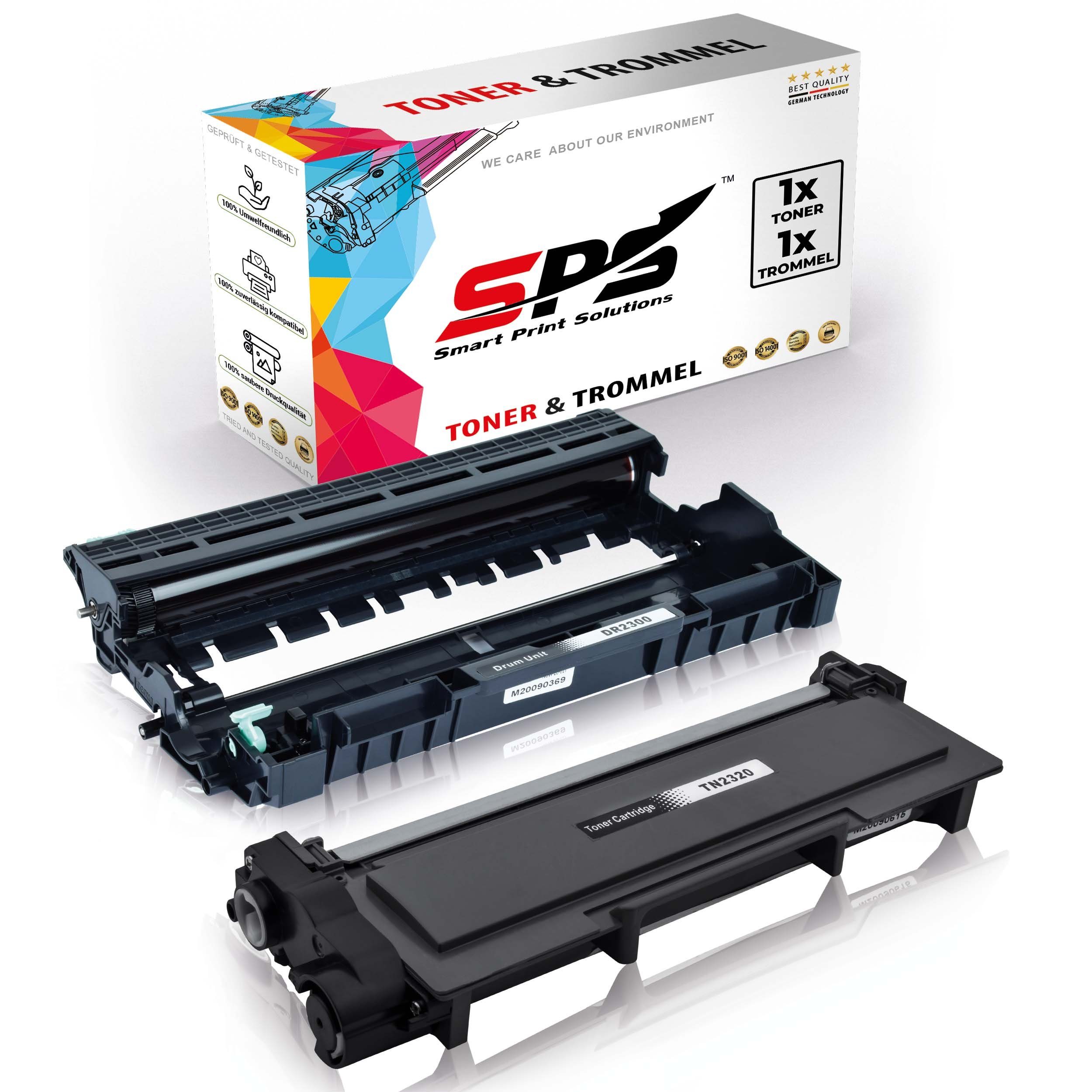 SPS Tonerkartusche 1x TN2320 Toner + 1x DR2300 Trommel kompatibel für Brother DCPL2500, (2er Pack)