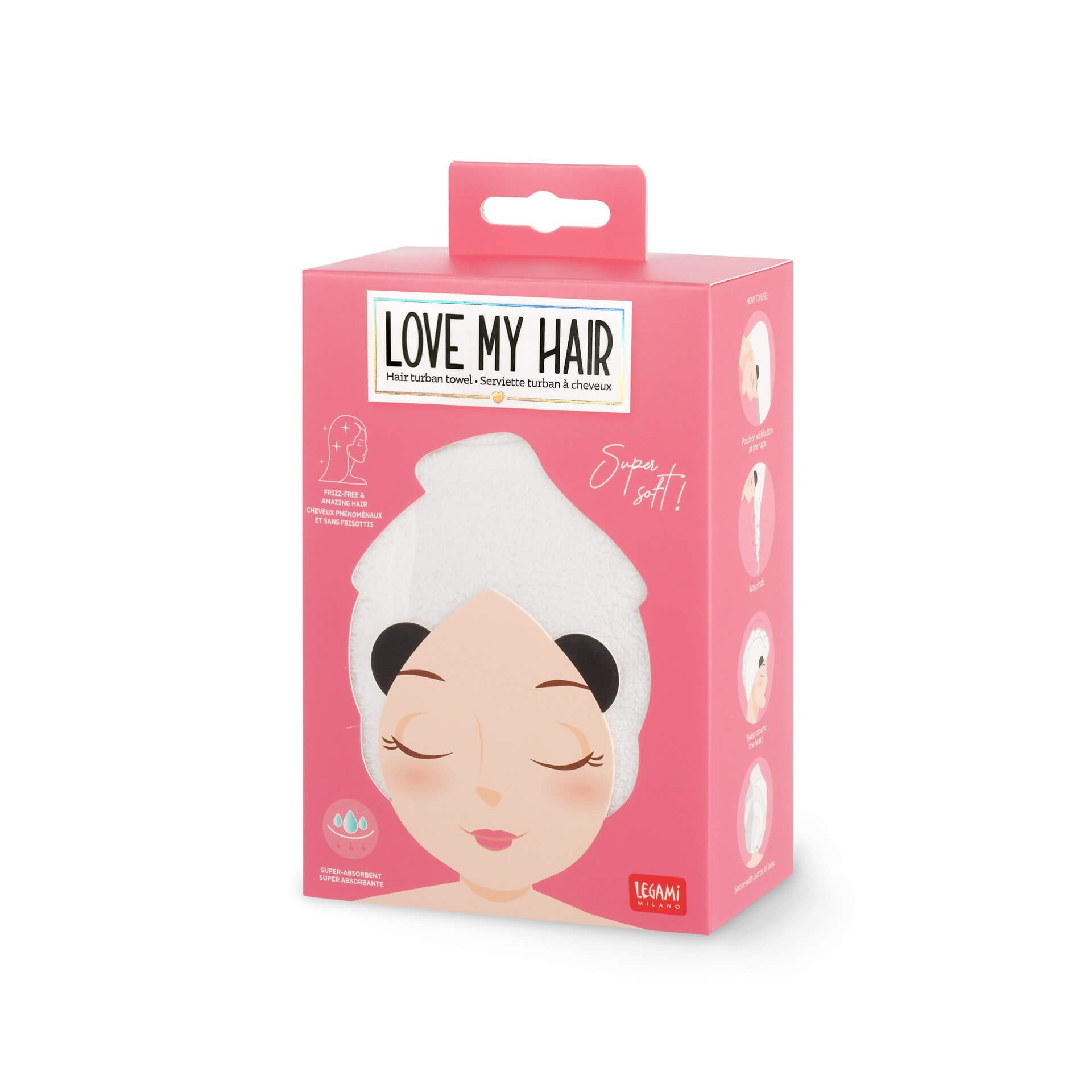 Legami Turban-Handtuch Turban-Handtuch für die Haare günstig online kaufen
