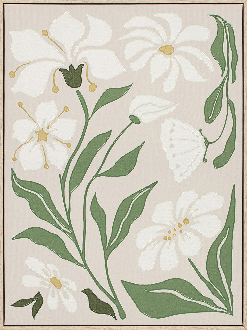 ArtUniverse Gemälde Leinwandbild Natural Flowers 60 x 80 cm, Naturmotiv