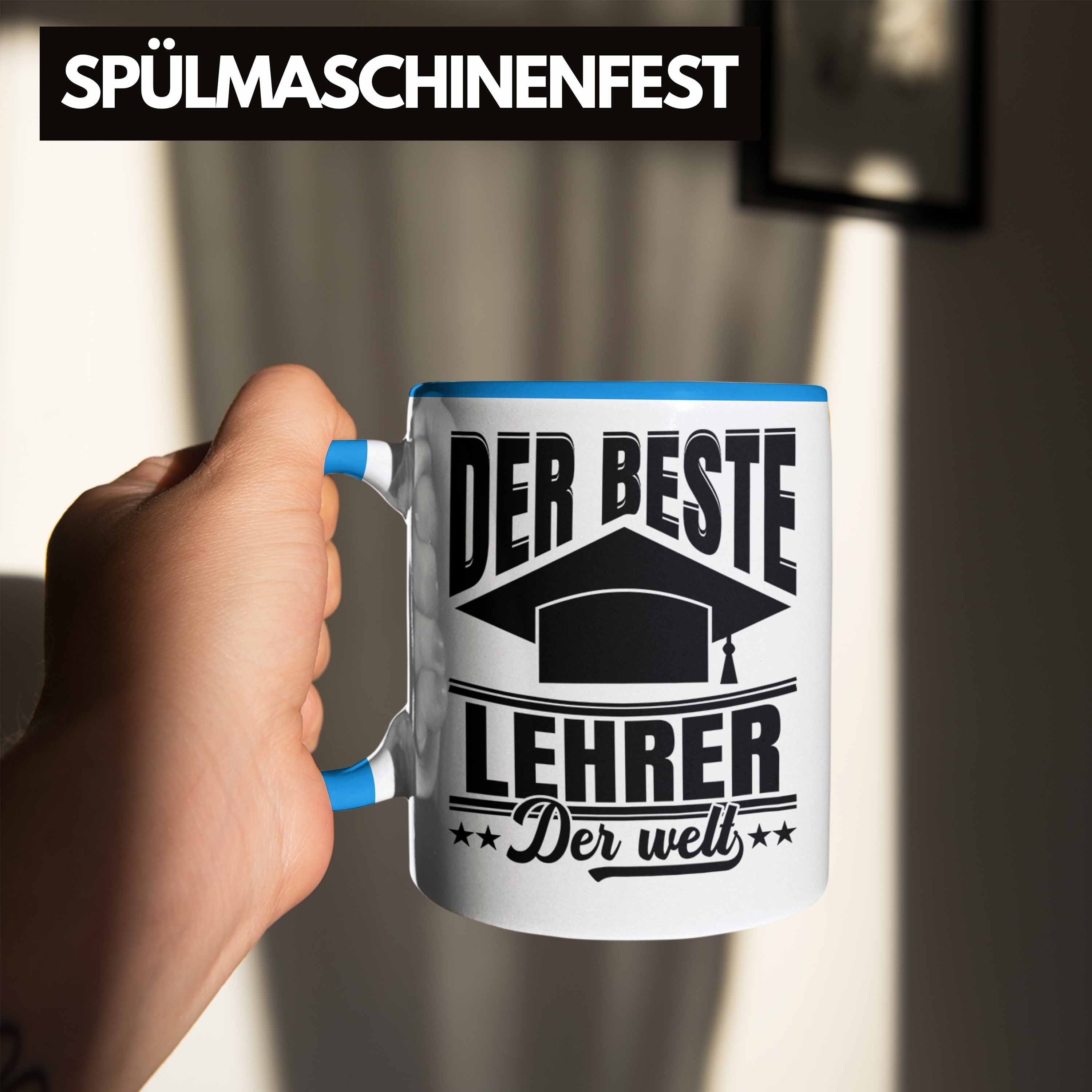 Geschenk Abschiedsheschenk Abitur - Beste Der Lehrer Abschied Welt Lehrer Tasse Abi Blau Tasse Trendation Der Trendation Spruch