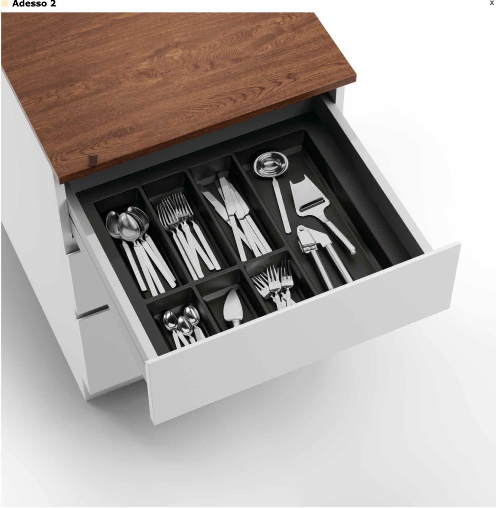 Naber Küchenregal NABER Adesso 2, Besteckeinsatz, für 450er Schrank