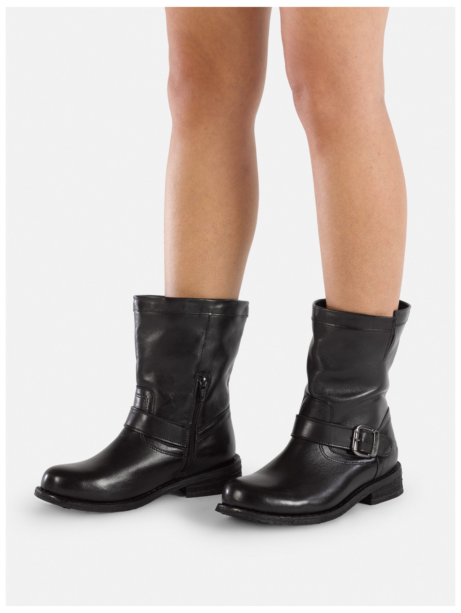 Felmini Wide Fit Stiefelette Leder . Stiefelette