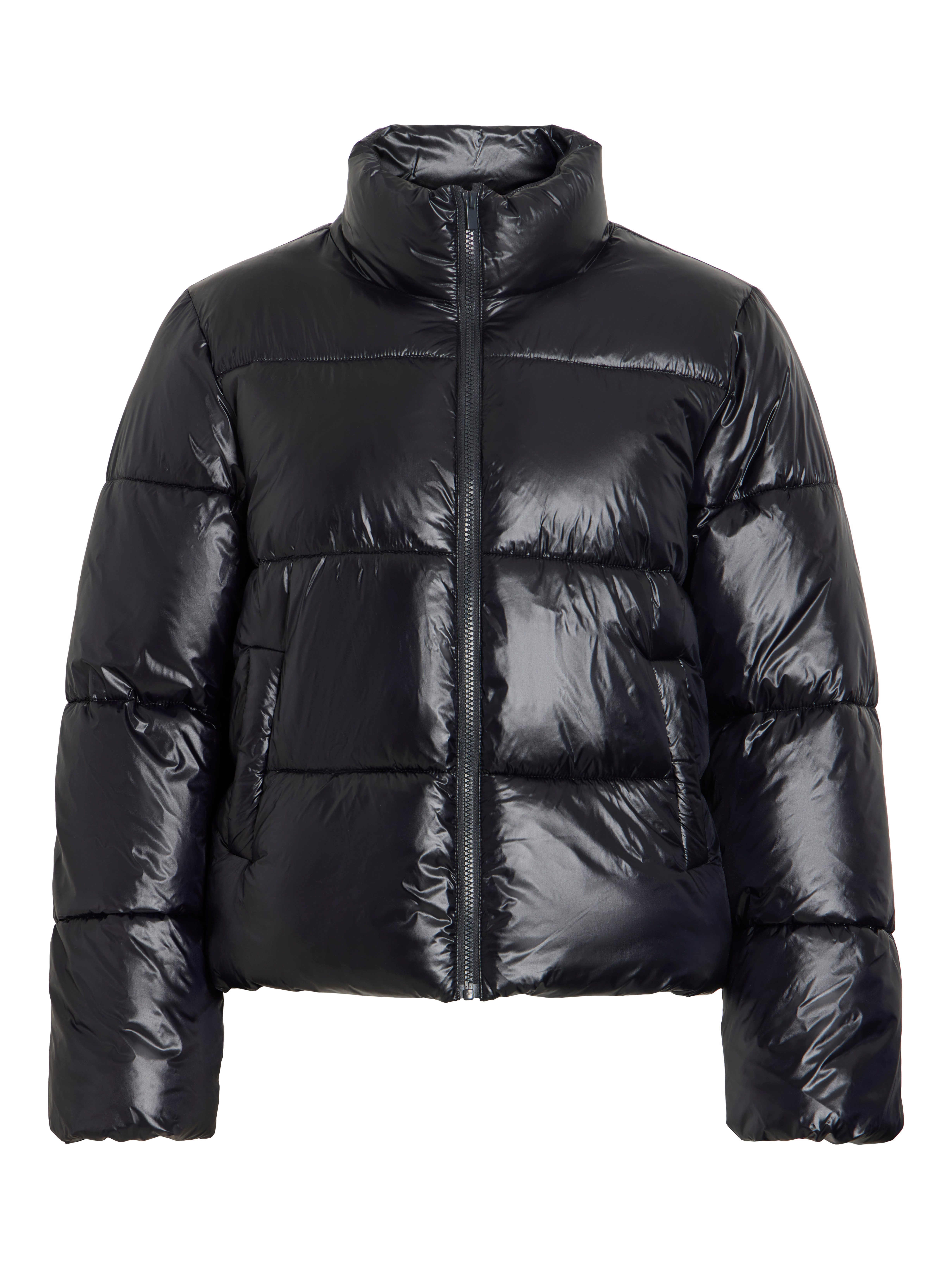 Vila Steppjacke VILYCHEE L/S SHORT PUFFER/TB Kunstfaser, hoher Stehkragen