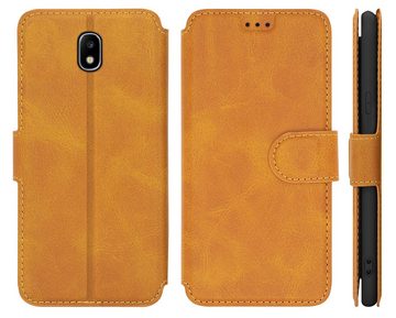 MyGadget Handyhülle Flip Case Klapphülle für für Samsung Galaxy J5 2017, Flip Case Kartenfächer & Standfunktion Kunstleder Hülle Schutzhülle