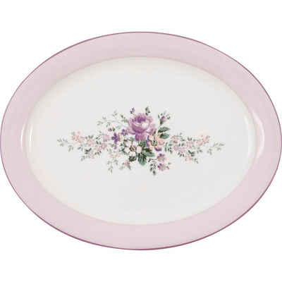 Greengate Servierplatte »Greengate Servierplatte MARIE DUSTY ROSE Rosa Oval 25x33 cm«