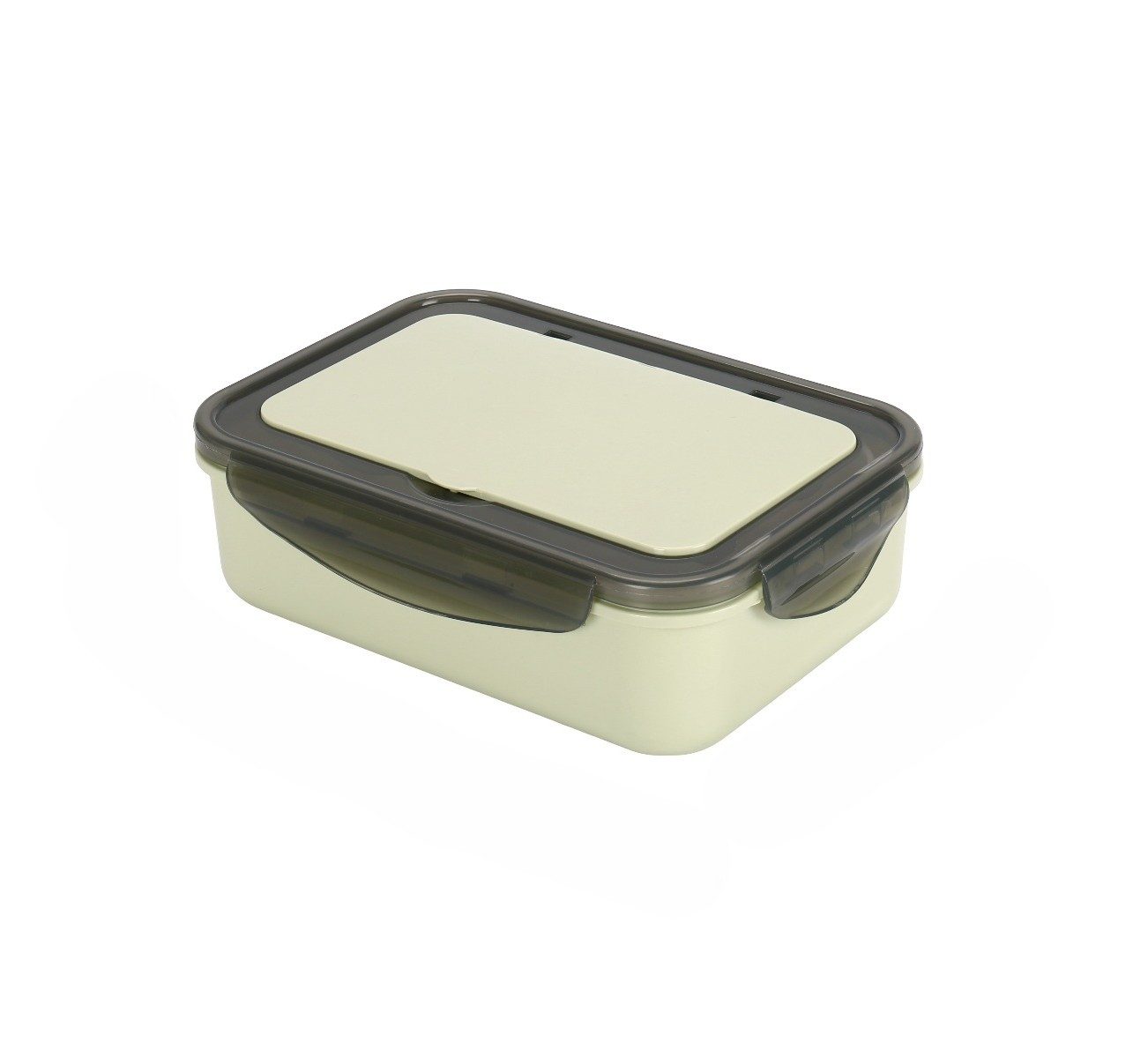 Cheffinger Lunchbox Brotdose mit Gabel & Löffel – Lunchbox 1,3L für Kinder & Erwachsene, Kunststoff, (4-tlg), mit Gabel & Löffel