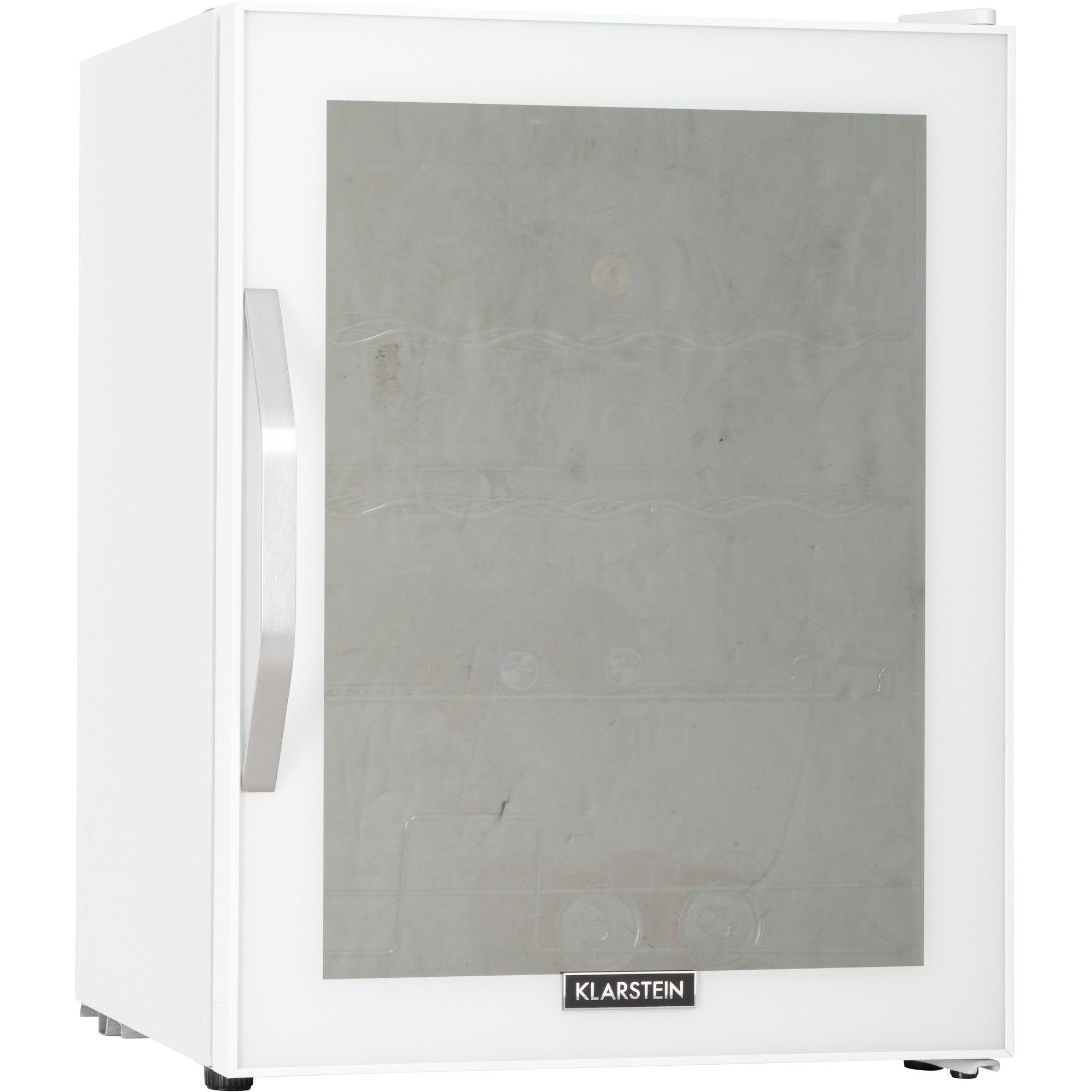 Klarstein Getränkekühlschrank Beersafe XL, 63 cm hoch, 47 cm breit, Bierkühlschrank Hausbar Getränke Flaschenkühlschrank Glastür