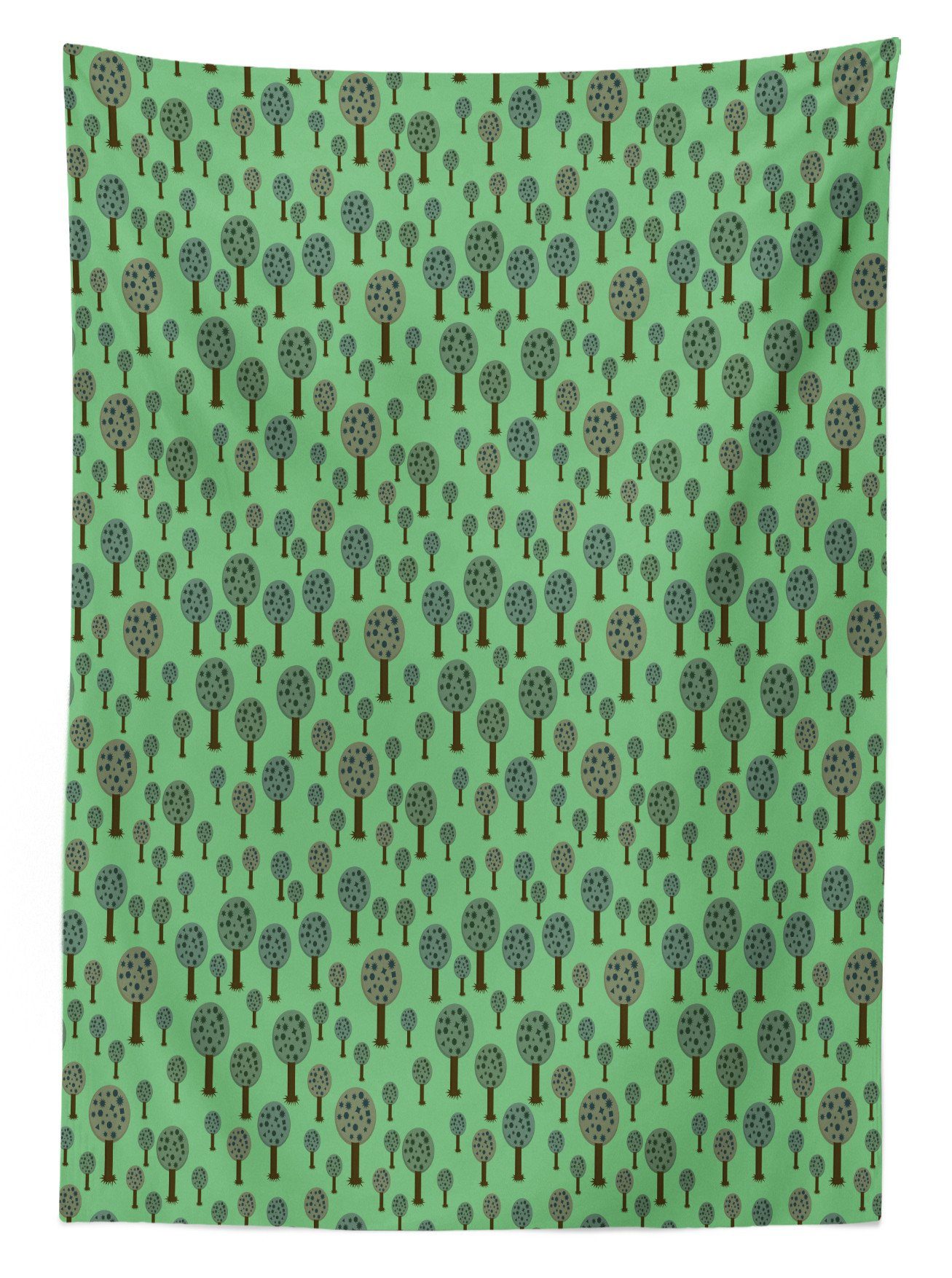 Abakuhaus Tischdecke Farbfest Waschbar abstrakte Außen Farben, geeignet Klare Bäume den Wald Für Geometrischer Bereich