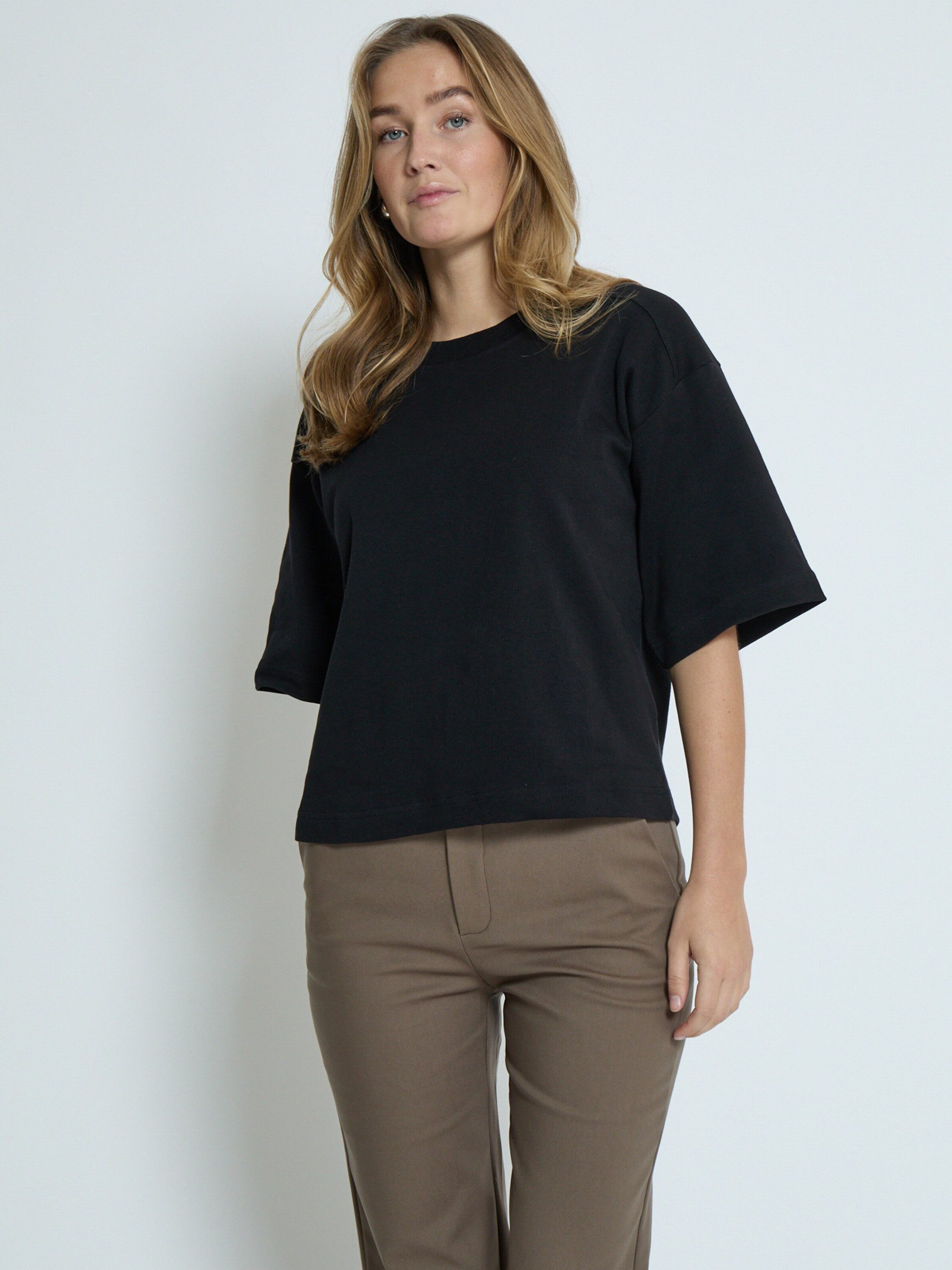PEPPERCORN T-Shirt Fiola (1-tlg) Plain/ohne Details