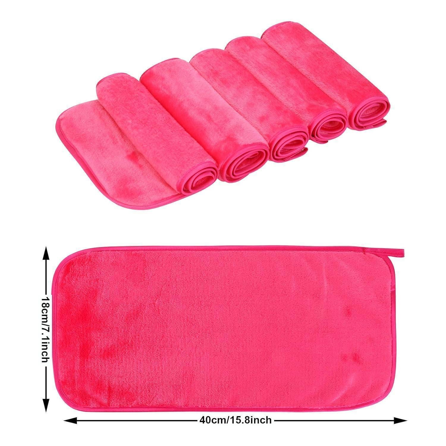 PHOGARY Gesichtsreinigungstücher Abschminktücher Mikrofaser 5 Stück Make-Up Entferner Tuch hypoallergen