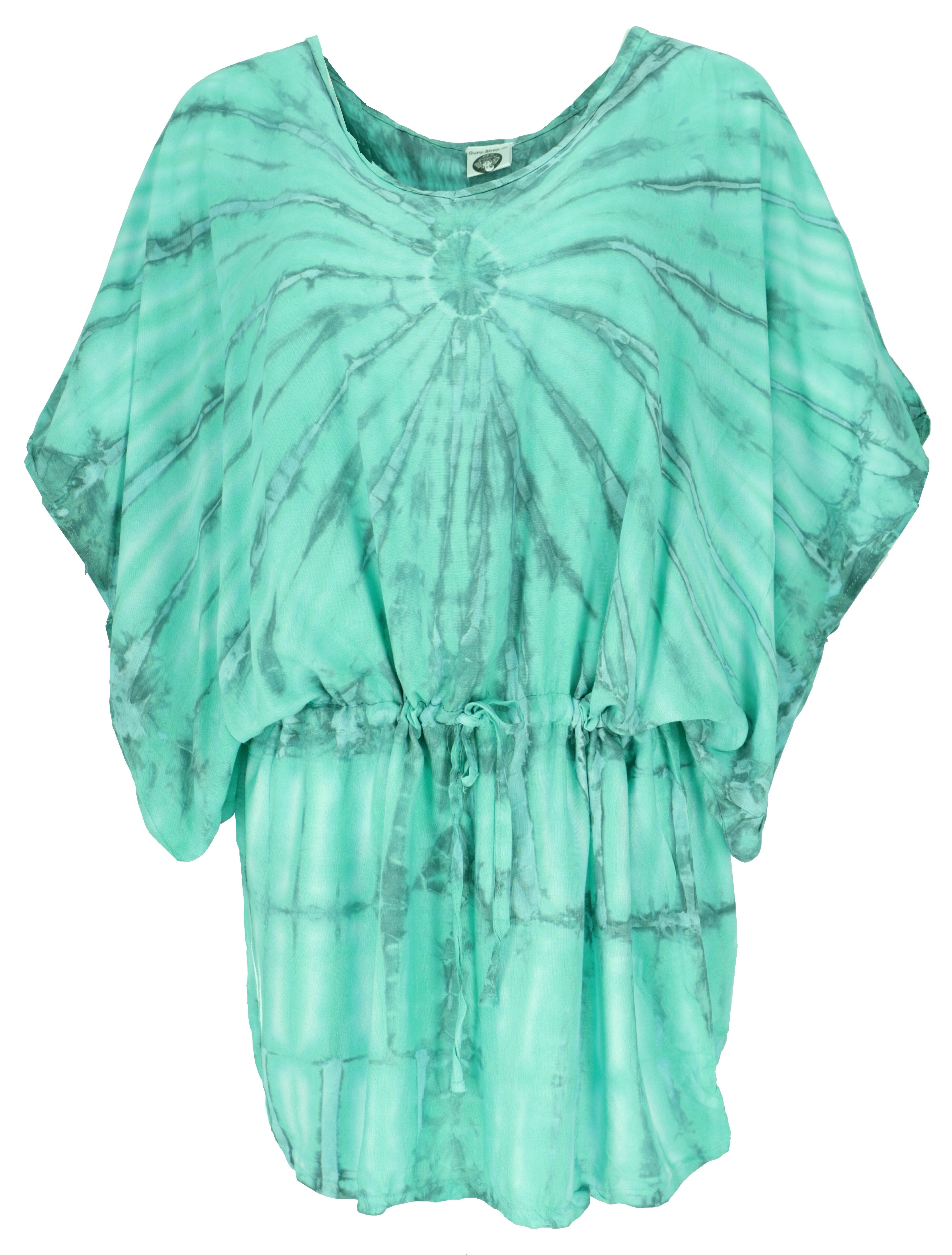 Guru-Shop Longbluse Batiktunika mit Gürtelband, Maxitunika,.. günstig online kaufen