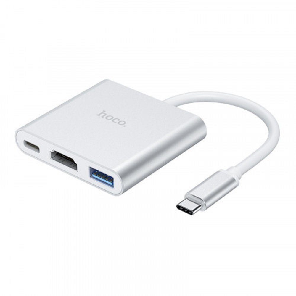 HUB HB14 Typ C Konverter (Typ C zu USB3.0+HDMI+Power Delivery PD67W) USB-Adapter