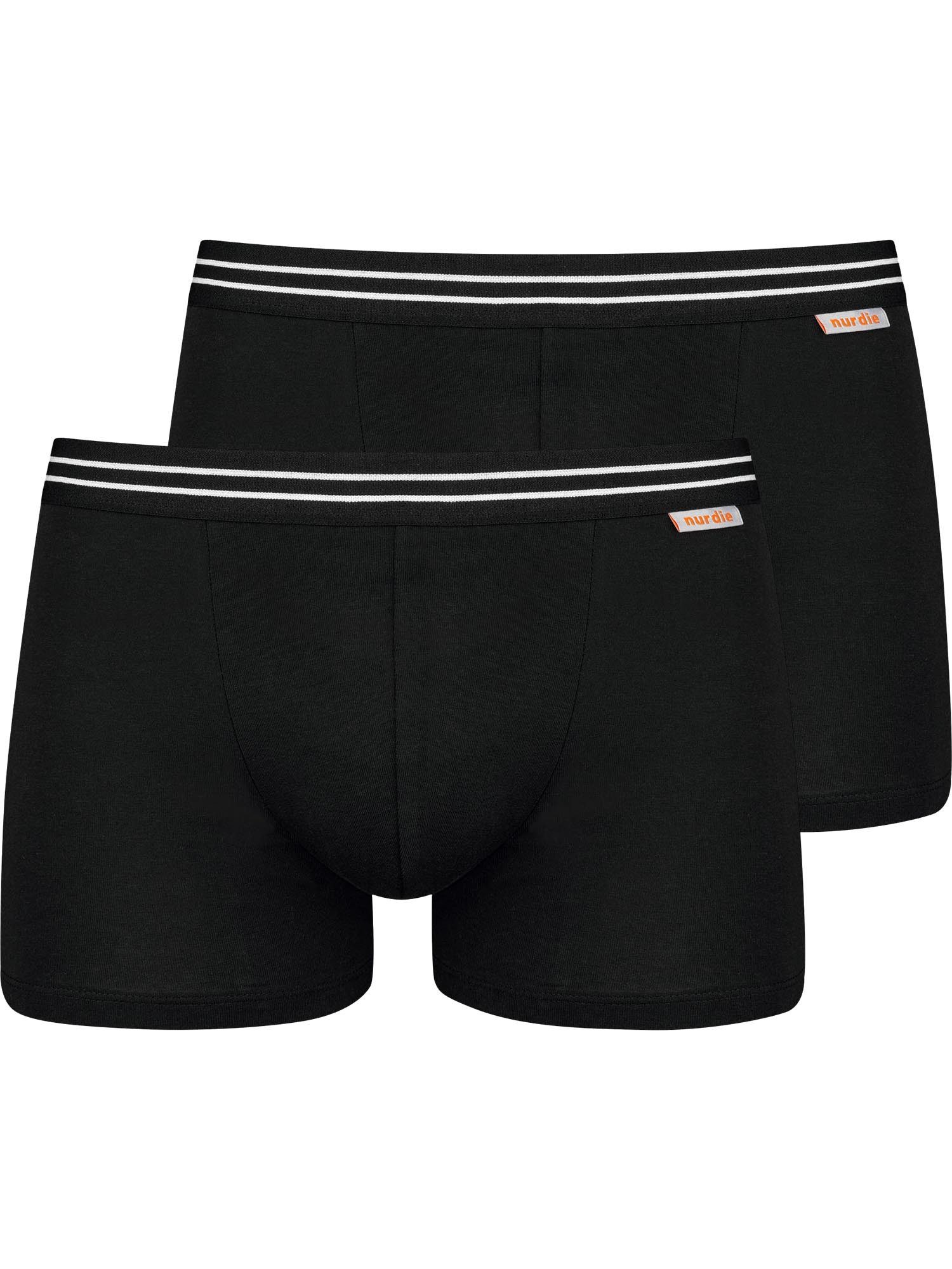 Nur Die Boxer Cotton Stretch (2-St) Trunks - enganliegende Боксерские мужские трусы, боксерки - hoher Tragekomfort