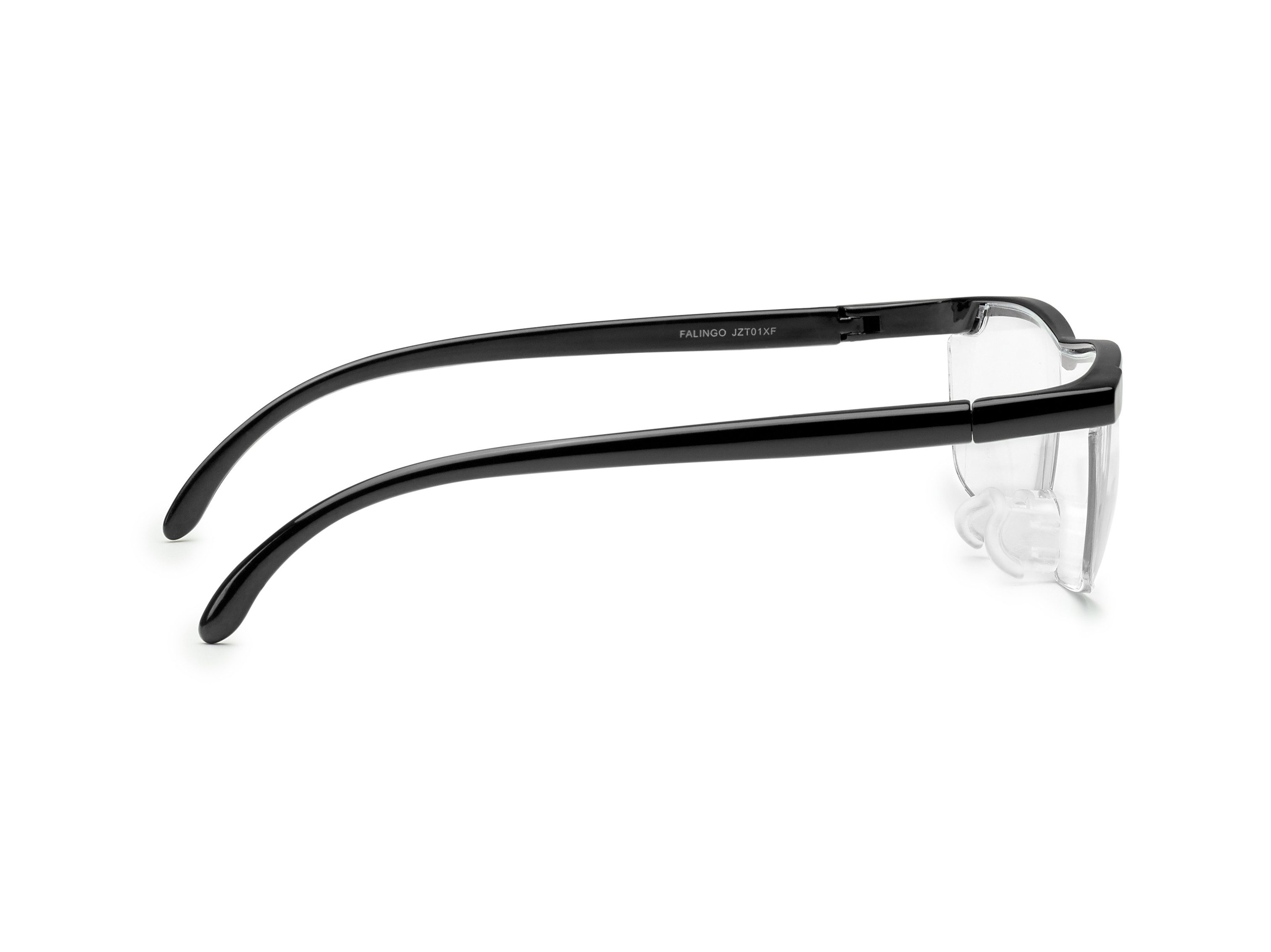 FALINGO Lupenbrille Vergrößerungsbrille Leselupe Lupe auf der Nase Vergrößerung auf 200%, inkl. Hardcase und Zubehör, Geeignet für Brillenträger, Beide Hände fr – Bild 2 von 5