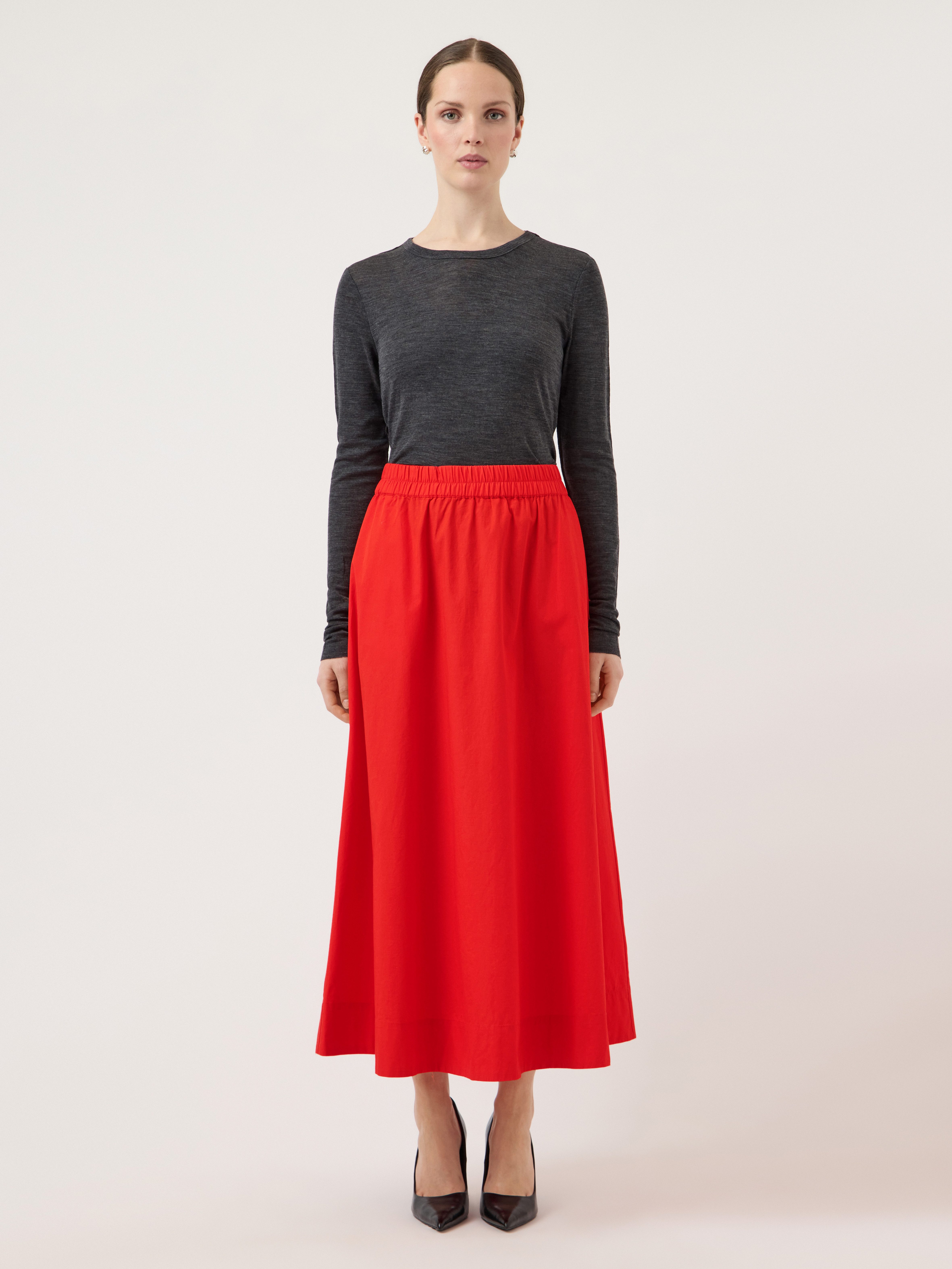 Y.A.S Maxirock YASCOLEA HW ANKLE SKIRT S. NOOS