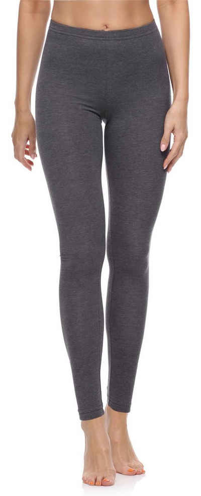 Merry Style Leggings Damen Hosen aus Baumwolle MS10-198 (1-tlg) elastischer Bund, eng