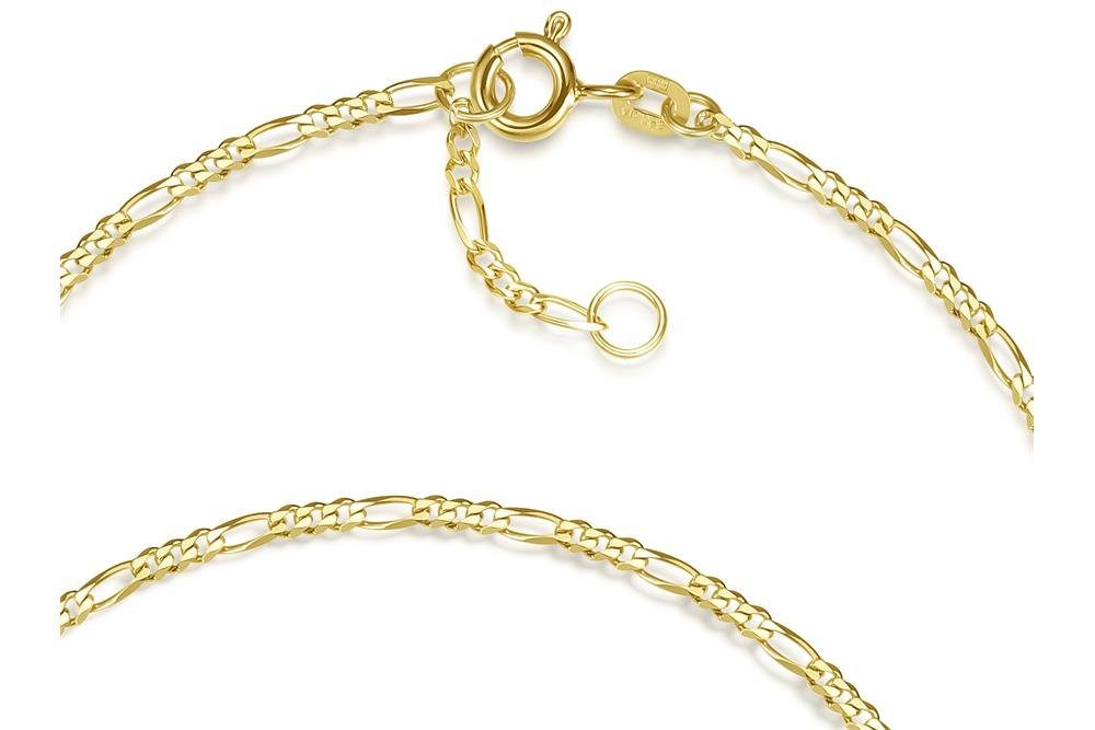 Silberkettenstore Fußkette Fußkette Figaro 2mm - echt 585 Gold, Länge wählb günstig online kaufen