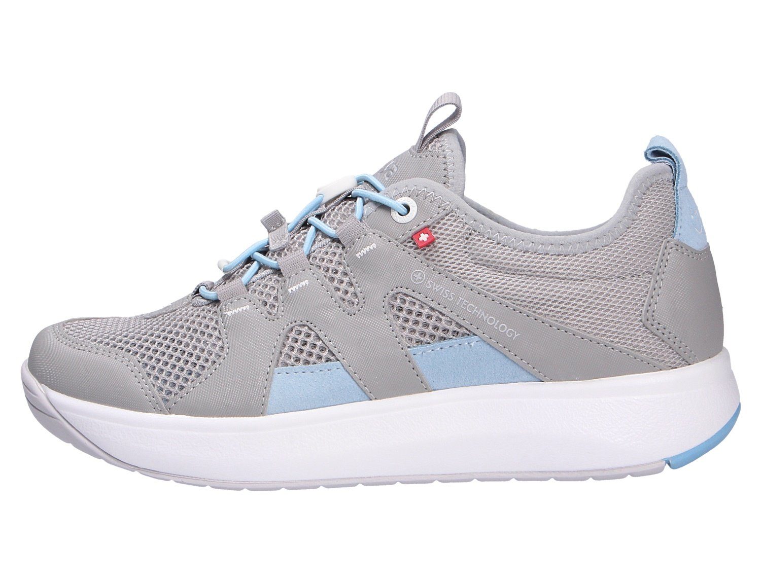 Joya MARBELLA light grey Schnürschuh Weicher Gehcomfort