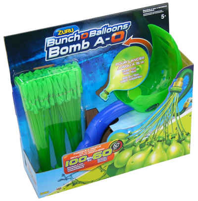 ZURU Wasserbombe Bunch O Balloons 100 Wasserbomben mit Schleuder Werfer - Farbe: grün