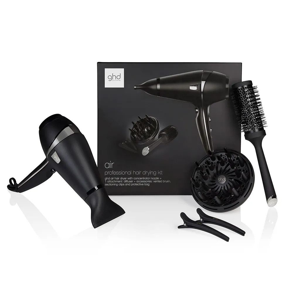 GHD Ionic-Haartrockner ghd air hair drying kit – Föhn Set mit Diffusor, Bürste & Zubehör, 2100 W, Ultimate Experience, mit IONTEC Technologie