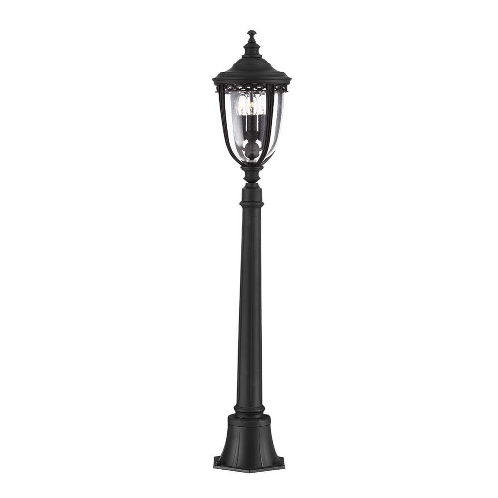 Elstead LIGHTING Außen-Stehlampe, Leuchtmittel nicht inklusive, Außenleuchte Stehleuchte Wegeleuchte Kandelaber Schwarz H 118 cm Stahl