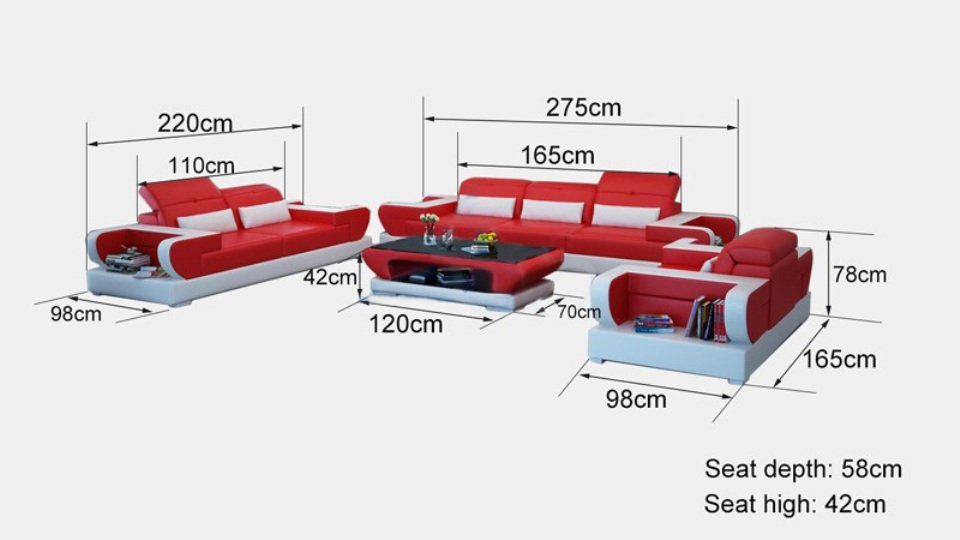 Couch Modernes in Made Europe Sofa Sofagarnitur Schwarze Sofa, JVmoebel 3+2+1 Polster Garnitur Set