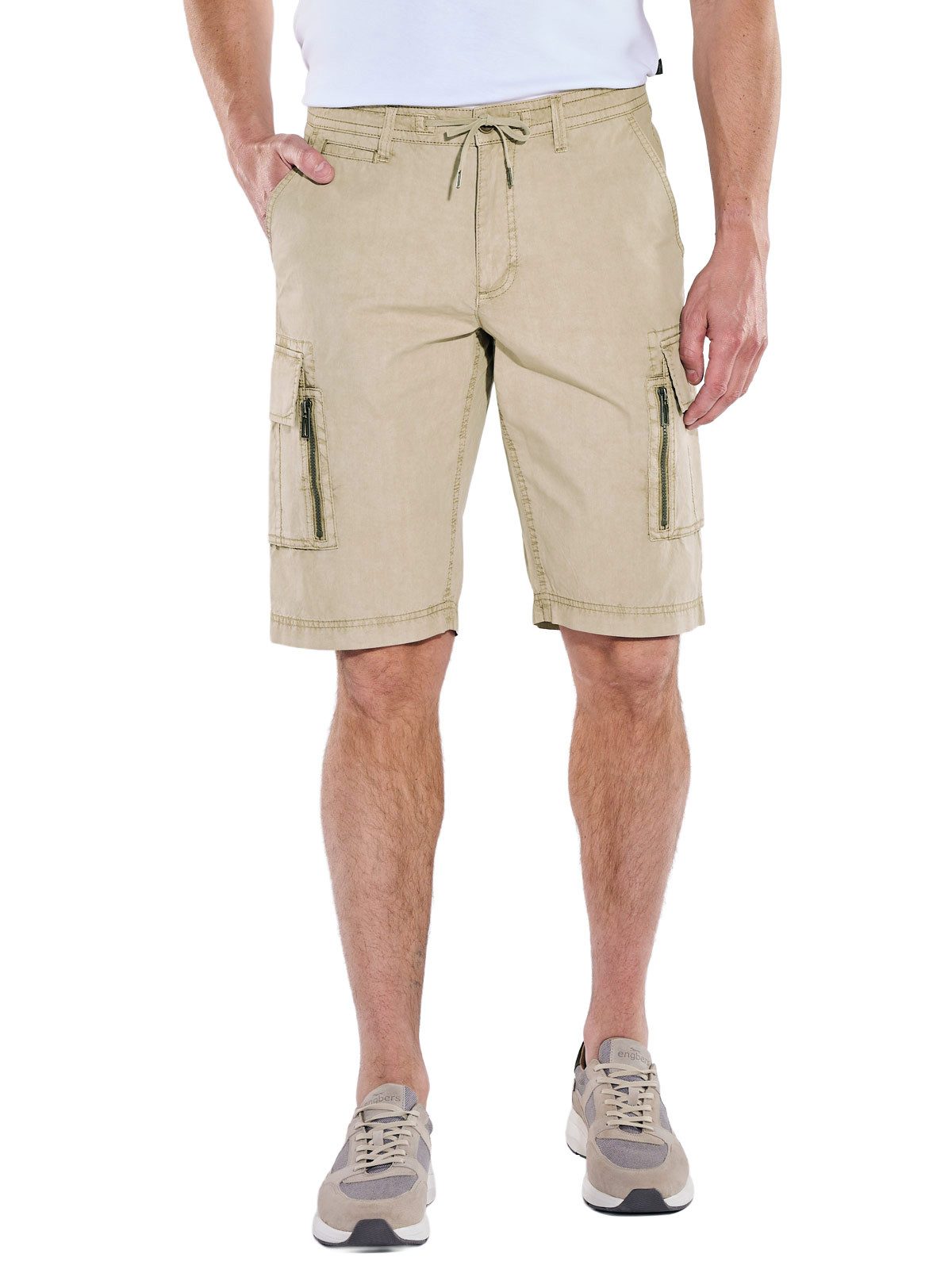 Engbers Cargobermudas Herren Bermuda mit Tunnelzug, Beige