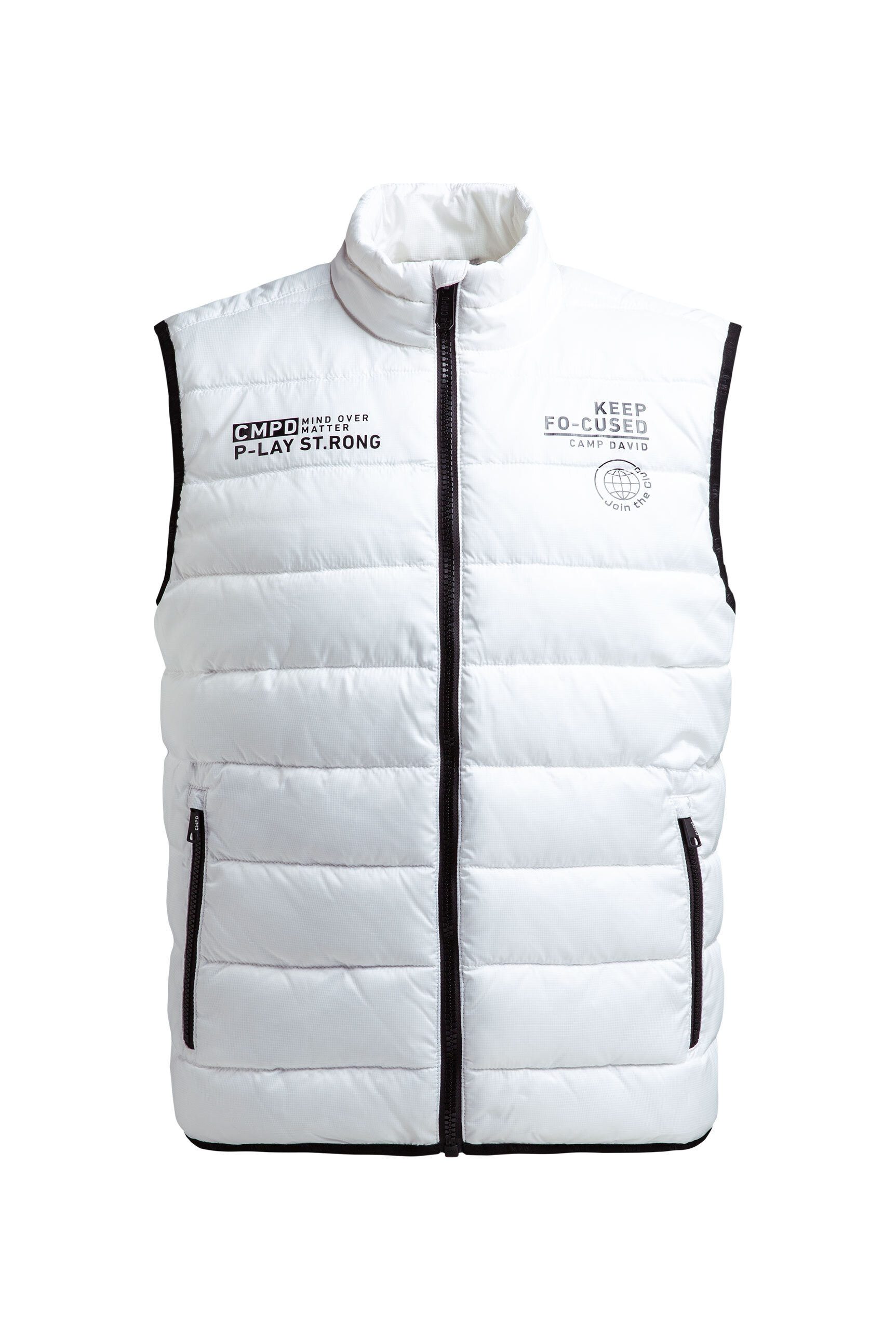 CAMP DAVID Steppweste mit elastischem Saumabschluss günstig online kaufen