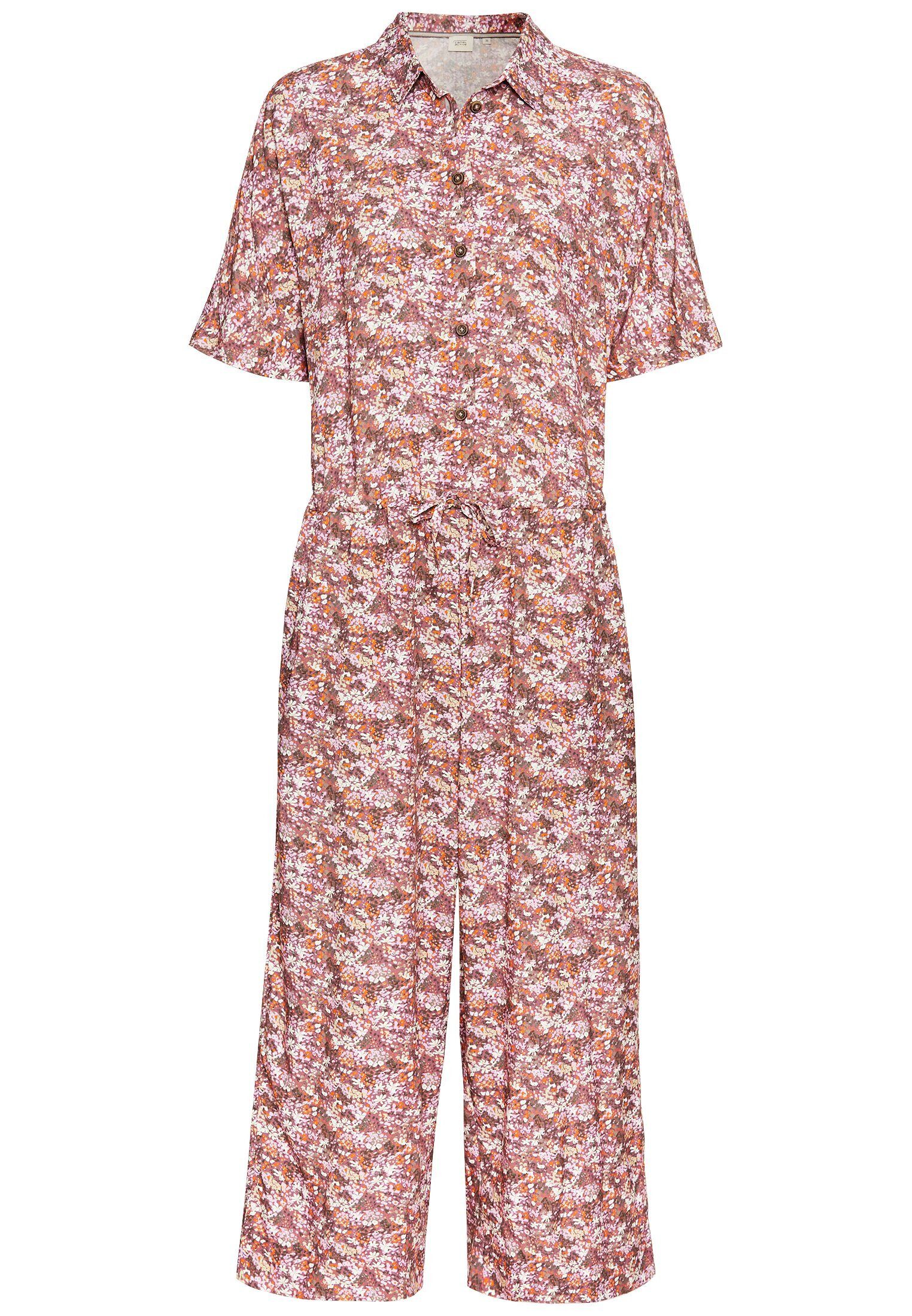 camel active Jumpsuit aus Viskose Kurzarm