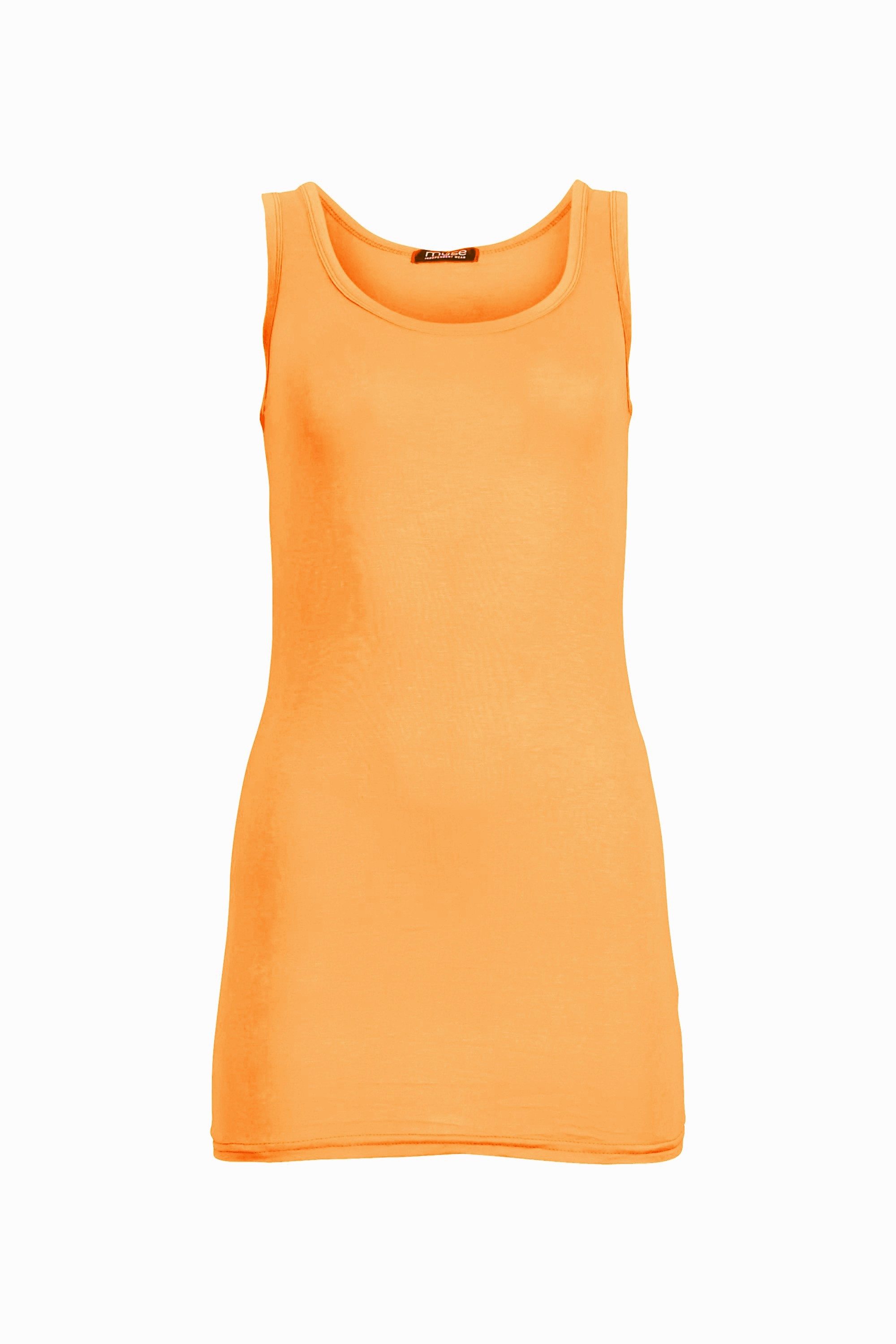 Muse Longtop Extra langes Trägertop Skinny Fit 9002