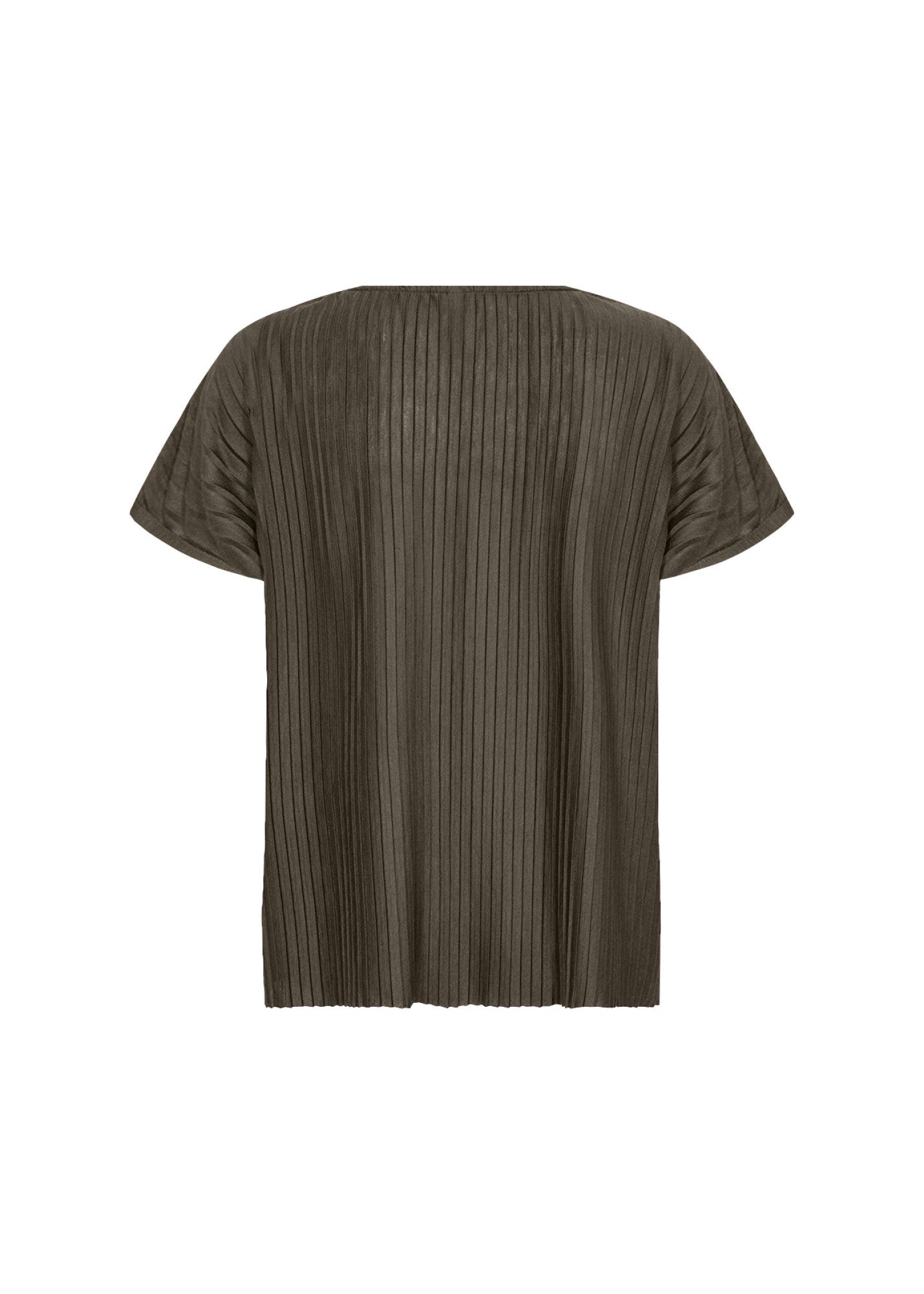soyaconcept Shirttop - SC-KIRIT 21 - Plissee Shirt Damen mit V-Ausschnitt - T-Shirt Damen