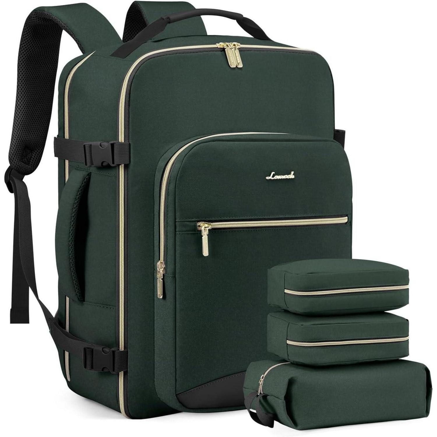 Reiserucksack Handgepäck Rucksack 40L Reiserucksack Damen Kofferrucksack 17 Zoll