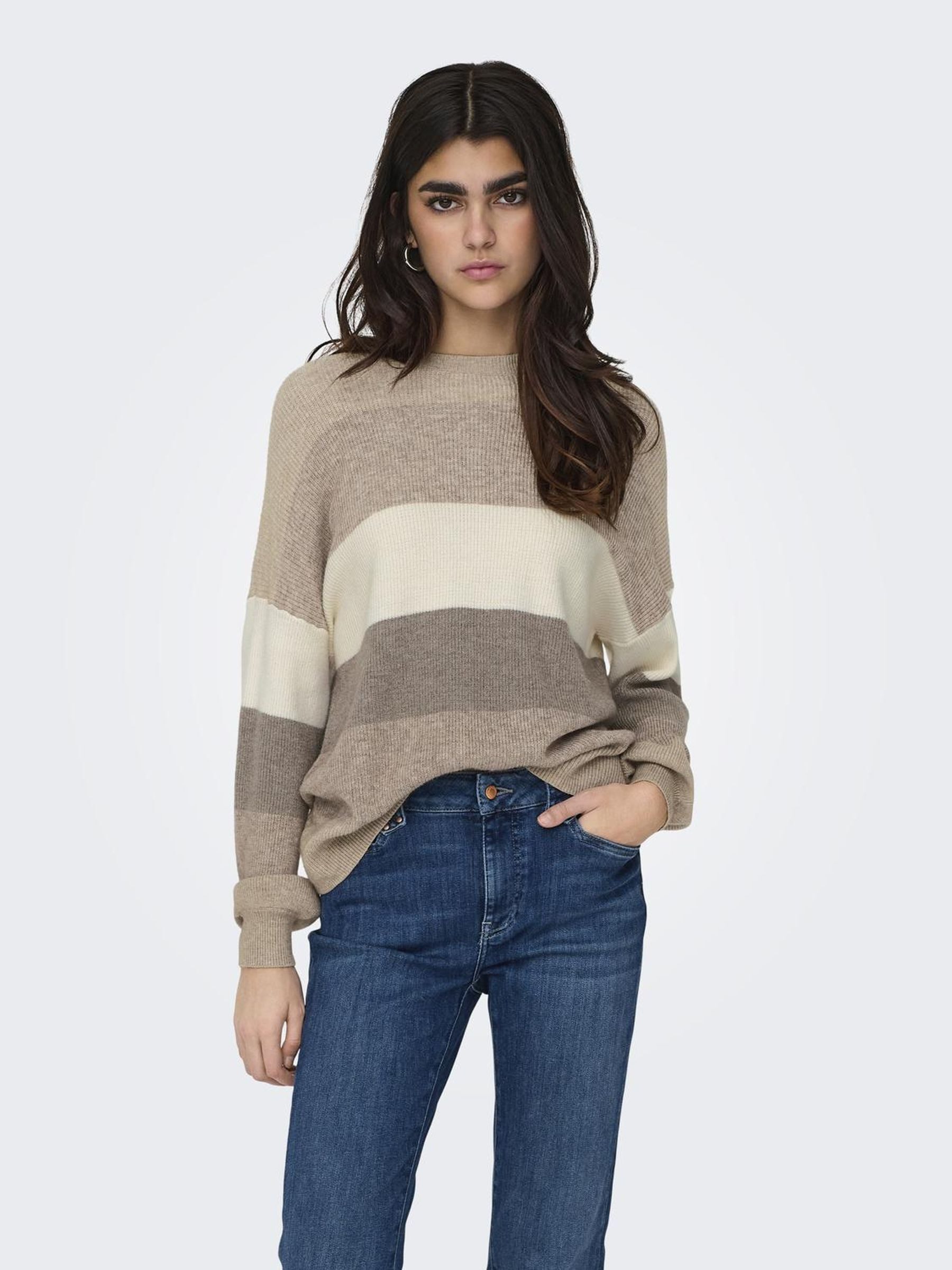 ONLY Strickpullover ONLATIA L/S STRIPE PULLOVER günstig online kaufen