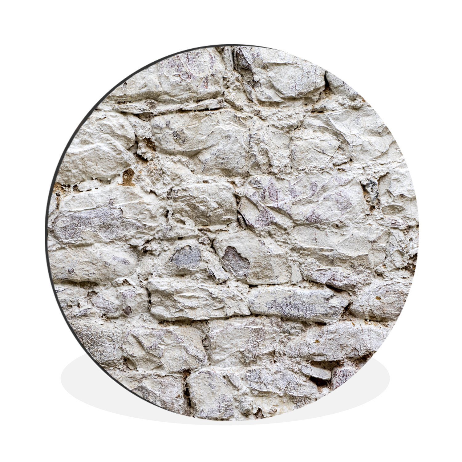 MuchoWow Gemälde Wandbild Rund Wanddeko Deko Wohnzimmer Bilder, (1 St)