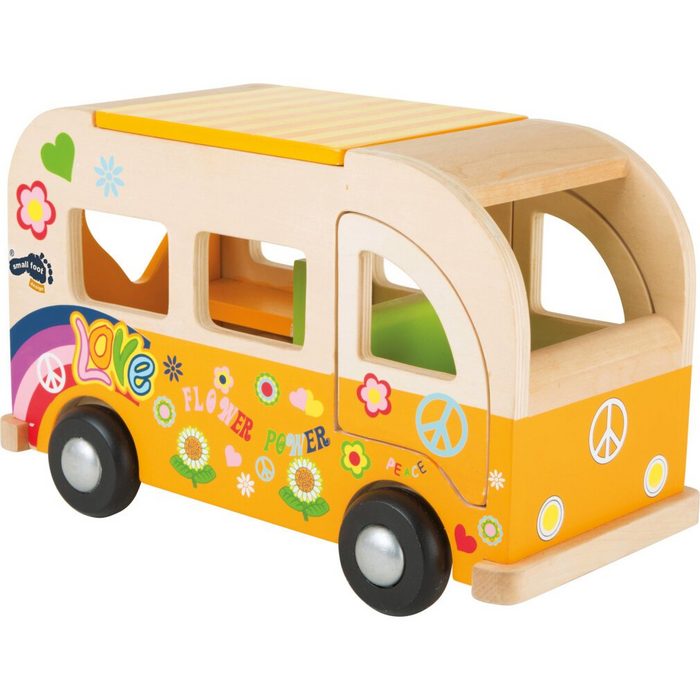 Small Foot Spielzeug-Auto Spielbus Hippie aus Holz
