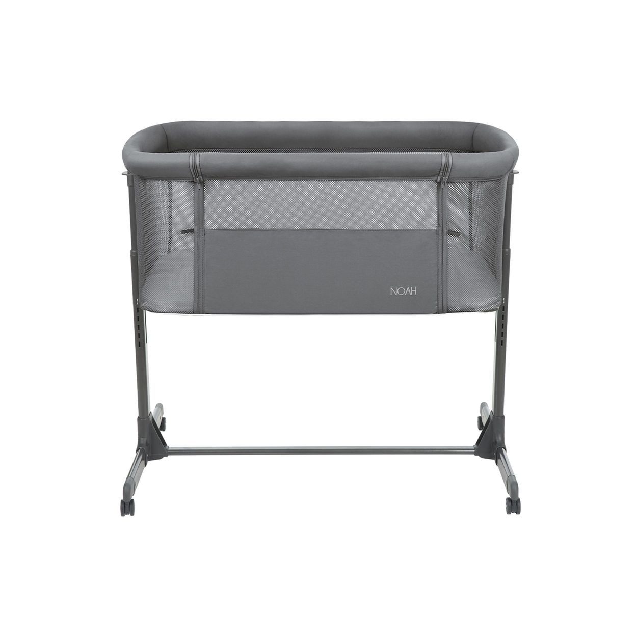 Kikkaboo Komplettbett Beistellbett Noah verstellbar, Räder Anti Reflux eine Seite zum Öffnen