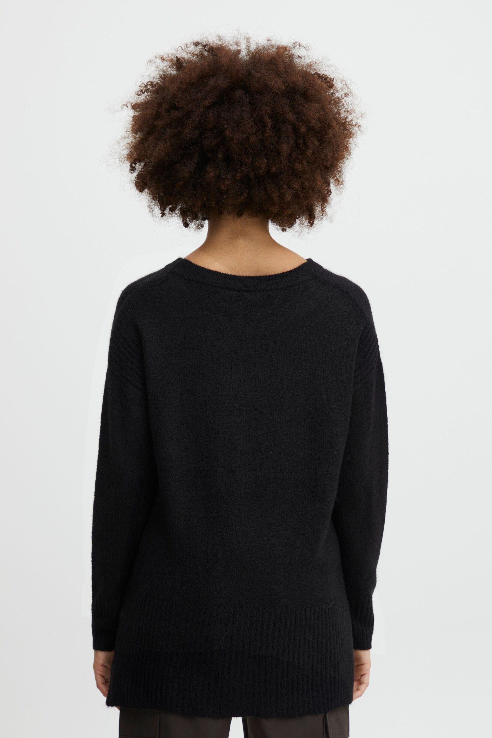 ICHI Rundhalspullover IHKamara (1-tlg) Plain/ohne Details