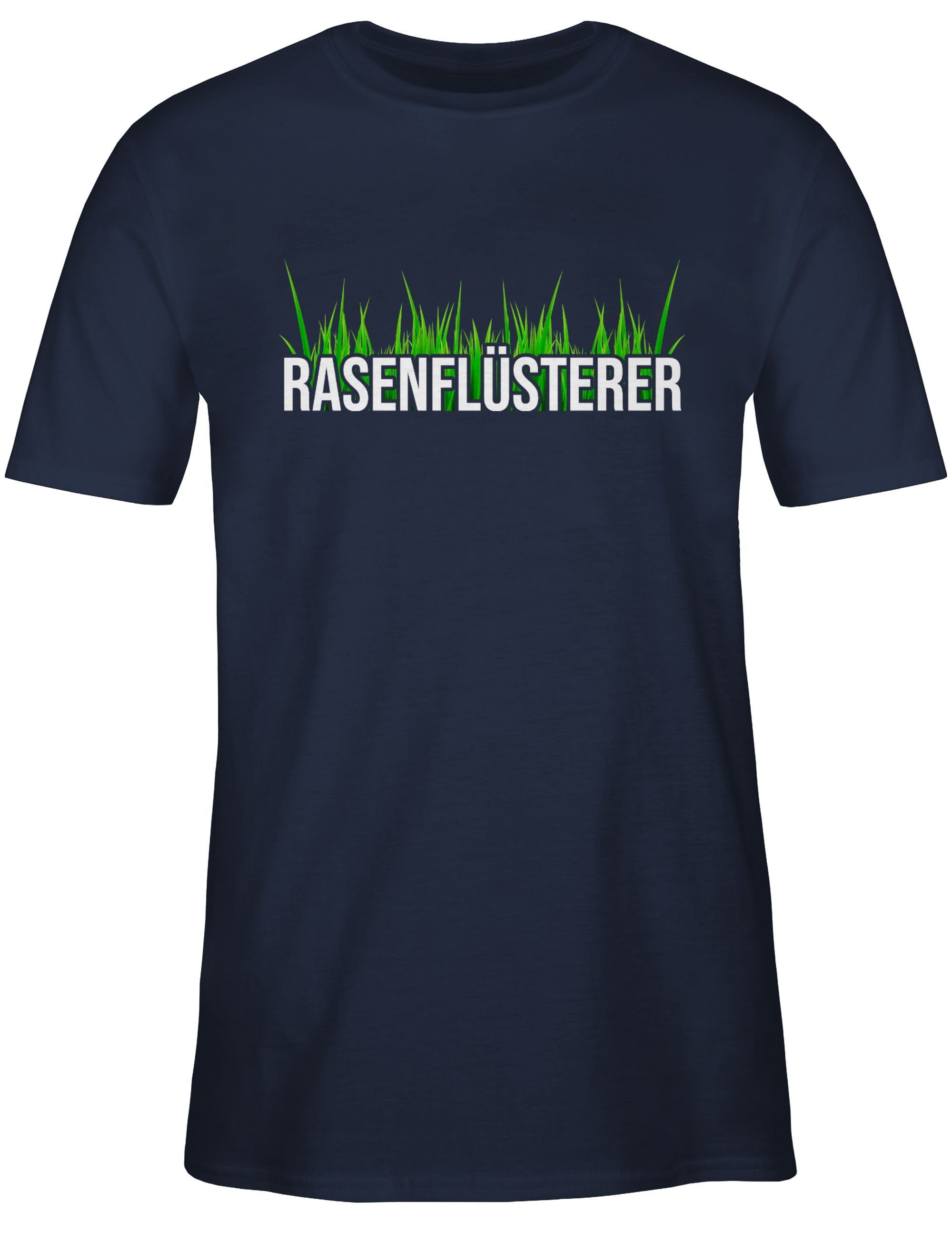 T-Shirt Navy 02 Shirtracer Blau Geschenk Rasenflüsterer Hausmeister