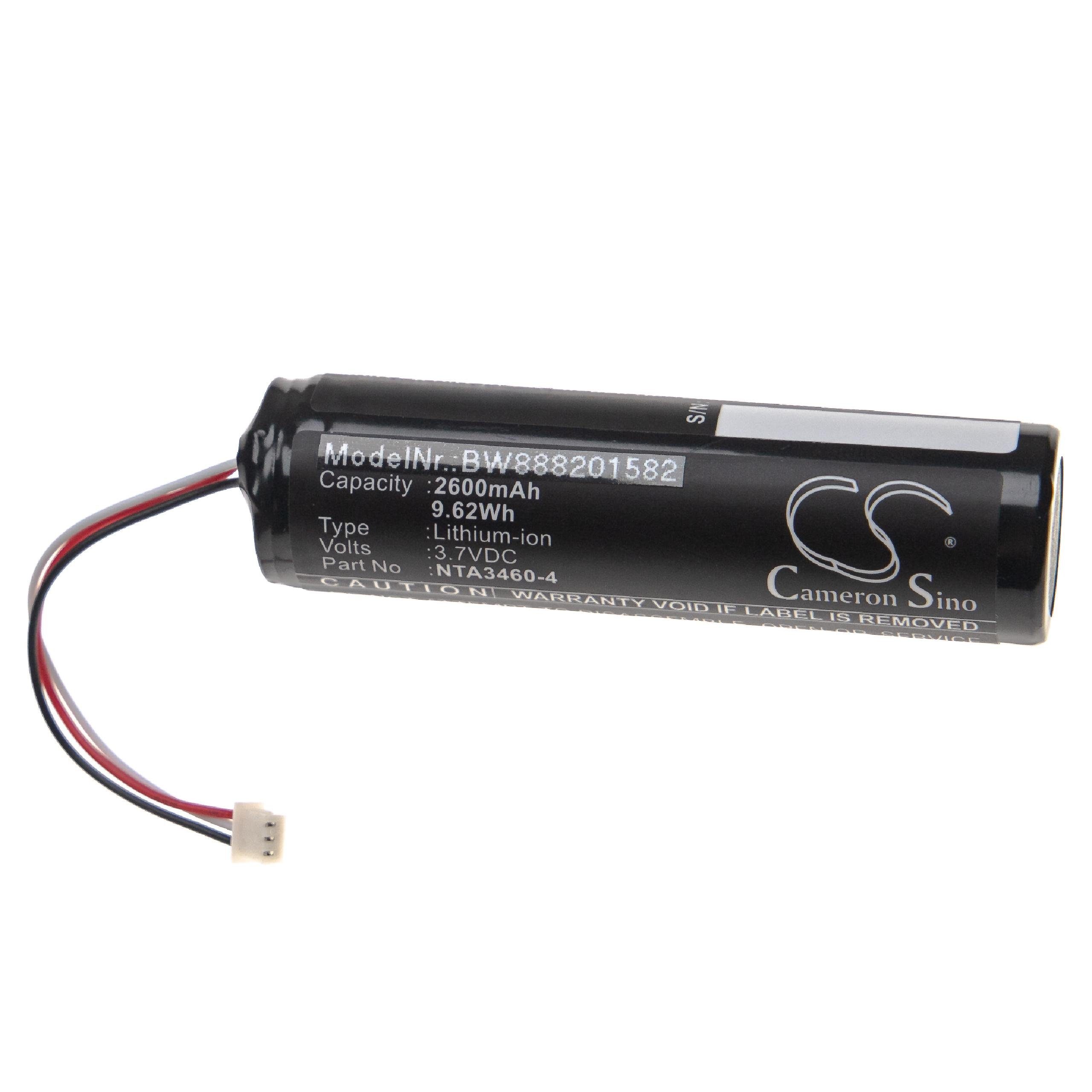 Akku Ersatz für Philips NTA3460-4, NTA3459-4 für Babyfon (2600mAh, 3,7V, Li-Polymer) 2600 mAh