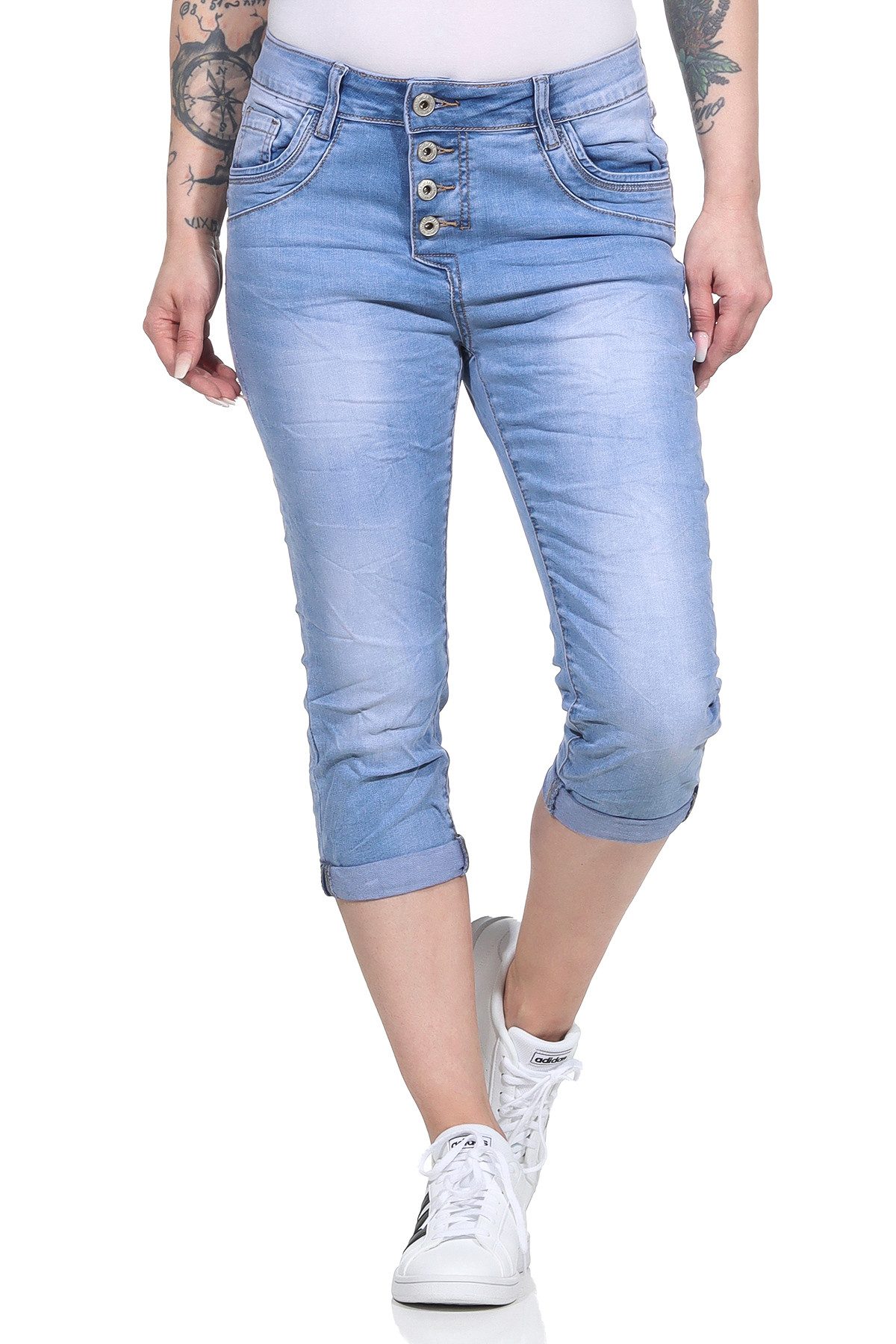 Jewelly 3/4-Jeans 80 Capri Jeans Streetwear günstig online kaufen