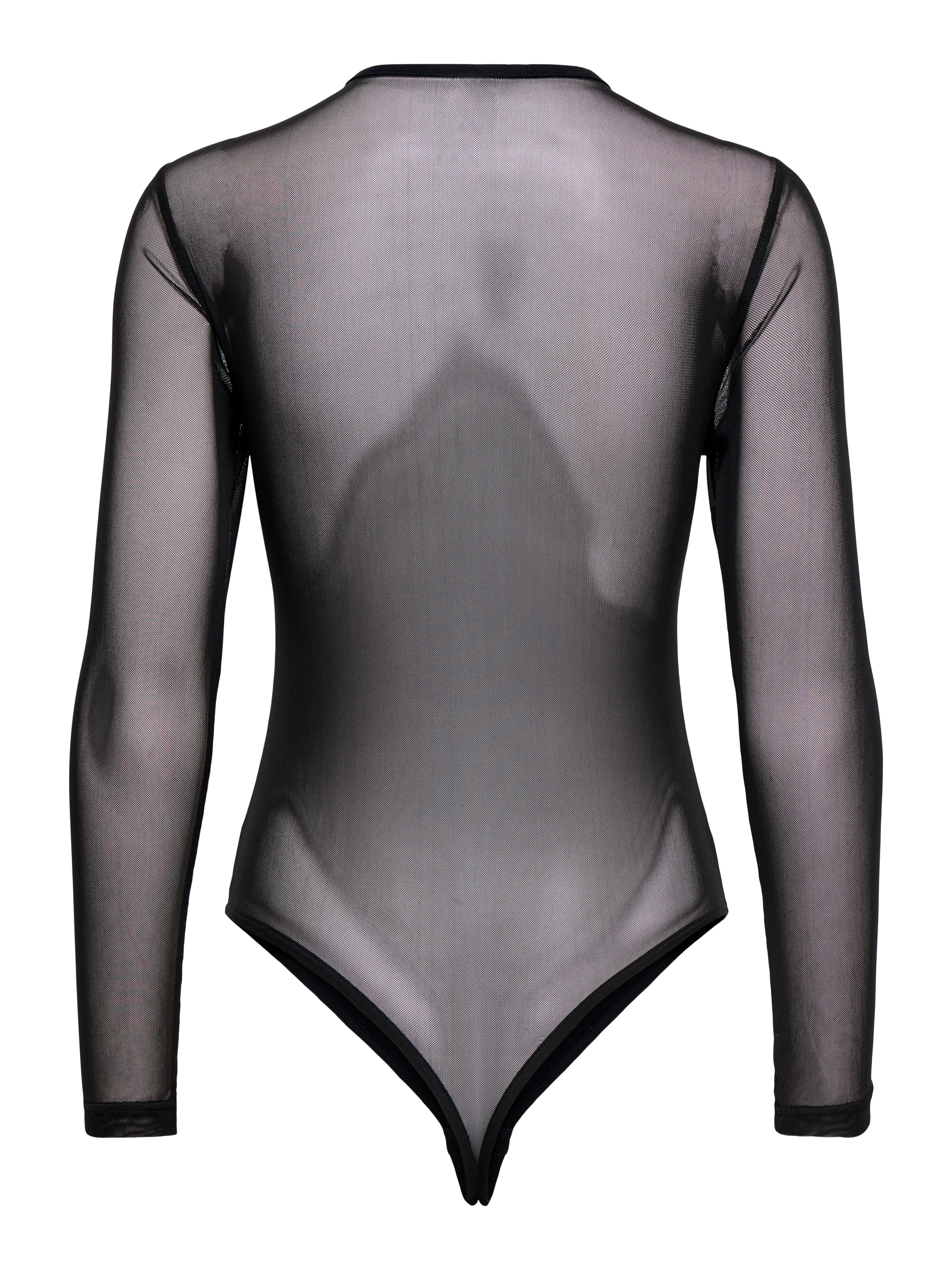 ONLY Langarmbody ONLMEL L/S BODYSTOCKING CS JRS Baumwollmischung