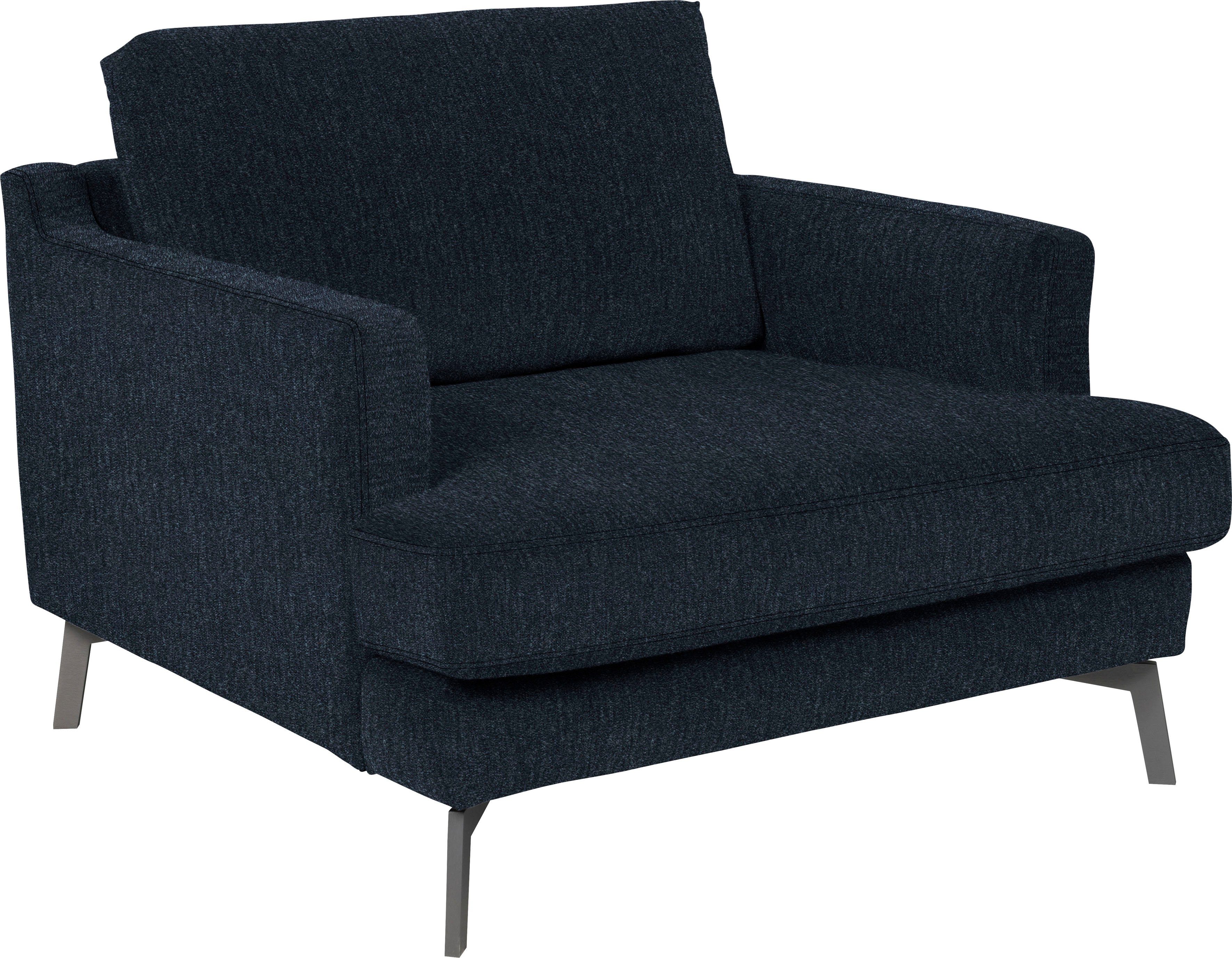 Sessel midnight im (Set, blue Hocker), furninova ein Saga skandinavischen mit Klassiker Design