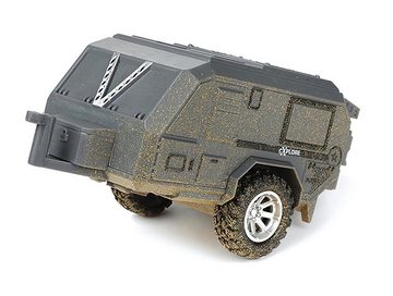 Toi-Toys Modellauto GELÄNDEWAGEN mit WOHNWAGEN Spielzeug Jeep Anhänger 21, Rückzug Modellauto Modell Auto Spielzeugauto Spielzeug Geschenk