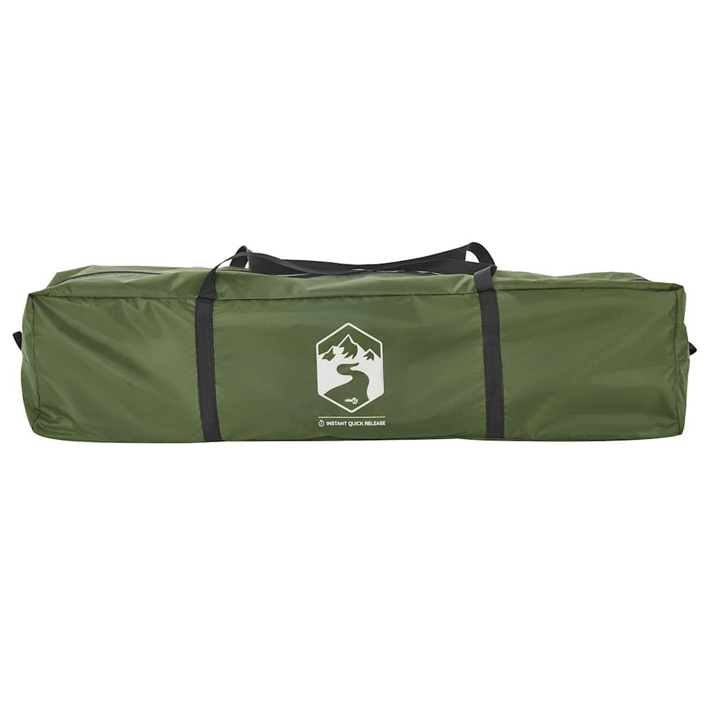 furnicato Faltzelt Campingzelt Kuppel 210x210x140 cm Grün, (1 tlg), Familienzelt für 4 Personen mit E-Anschluss und Quick-Release-System