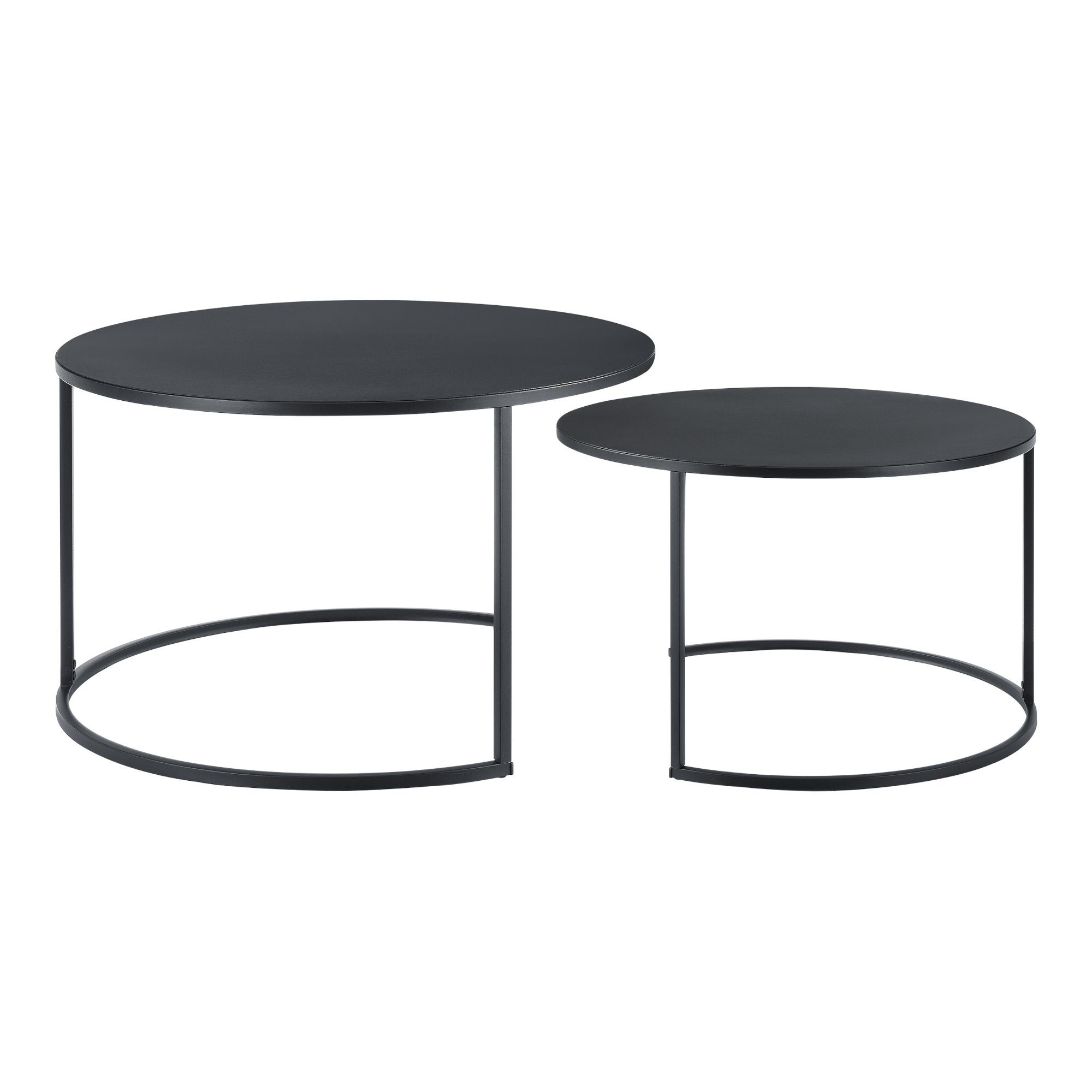 en.casa Couchtisch (2er-Set), »Korenica« Couchtischset Beistelltisch im 2er Set