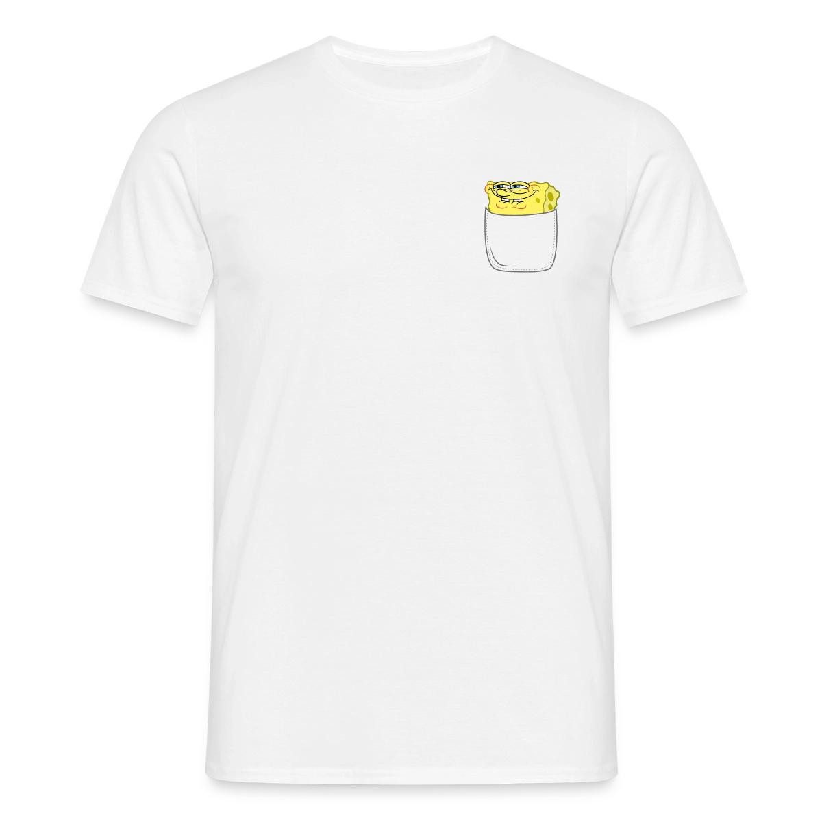 T-Shirt SpongeBob Schwammkopf Brustmotiv Fanartikel Männer T-Shirt