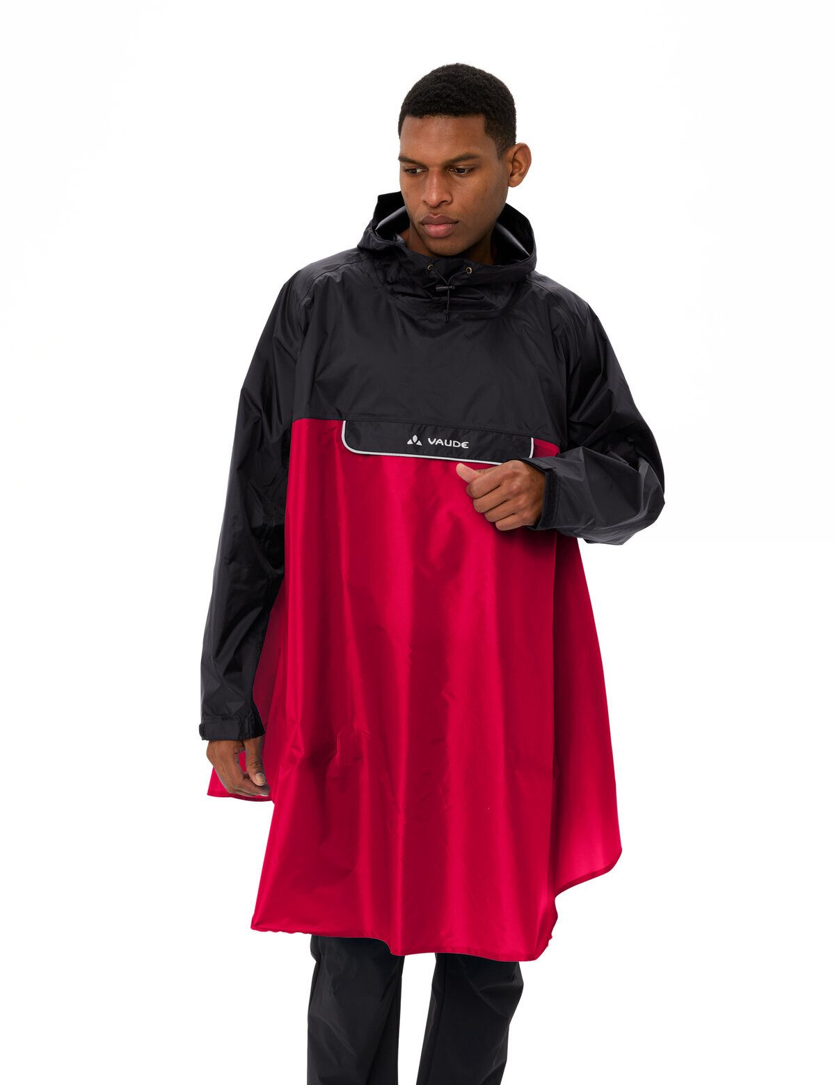 VAUDE Regenponcho Valero Poncho (1-St) wasserdichter Regenponcho mit Kapuze